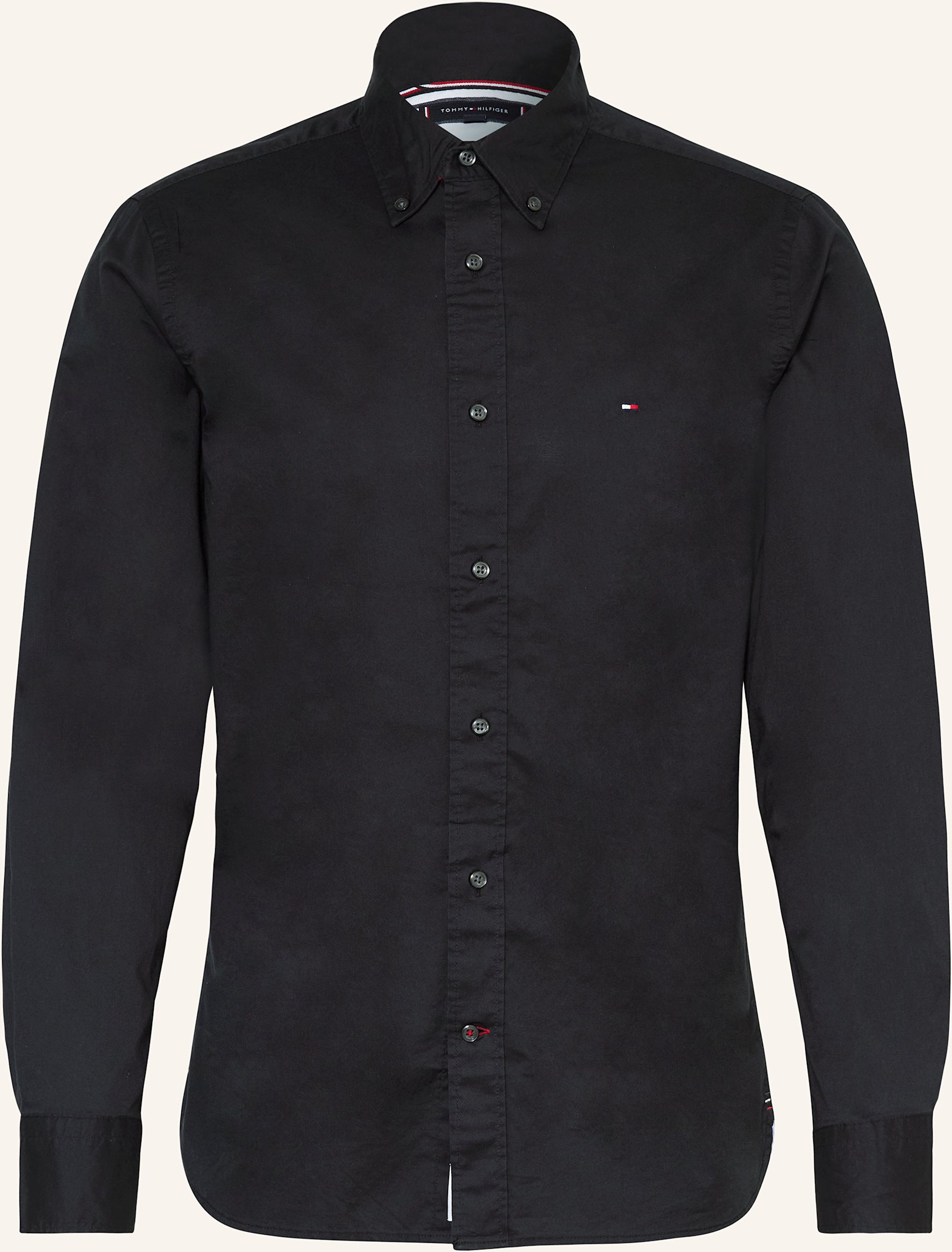 Tommy Hilfiger Hemd Regular Fit schwarz