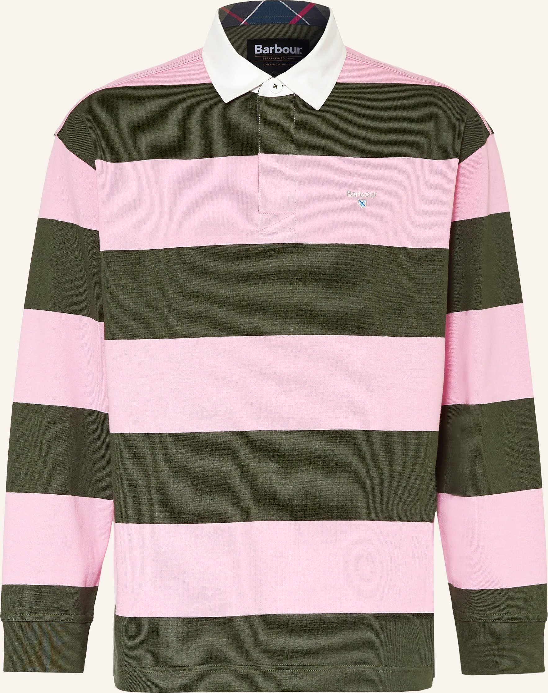 Barbour Rugbyshirt Broome rosa
