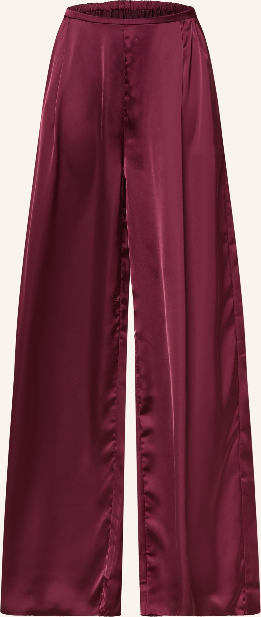Norma Kamali Marlenehose Aus Satin rot