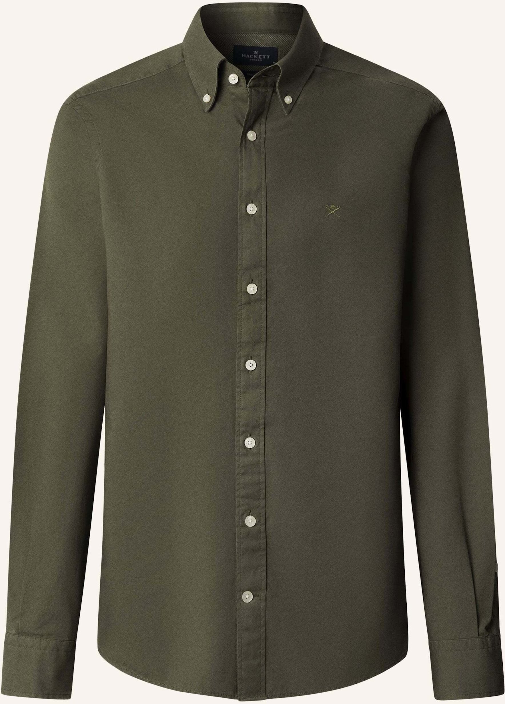 Hackett London Freizeithemd Ess Gmt Dyed Oxford gruen