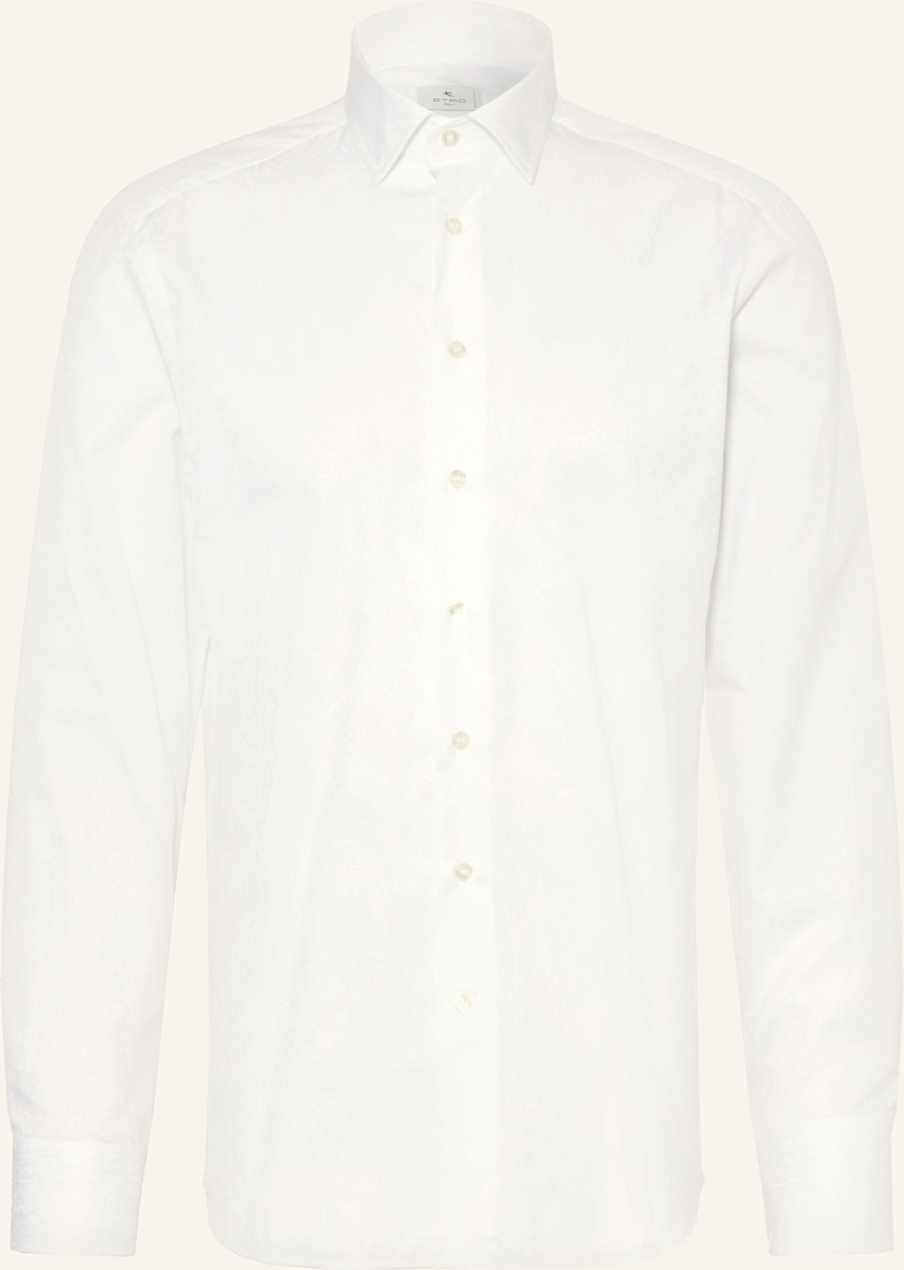 Etro Brokat-Hemd Slim Fit weiss