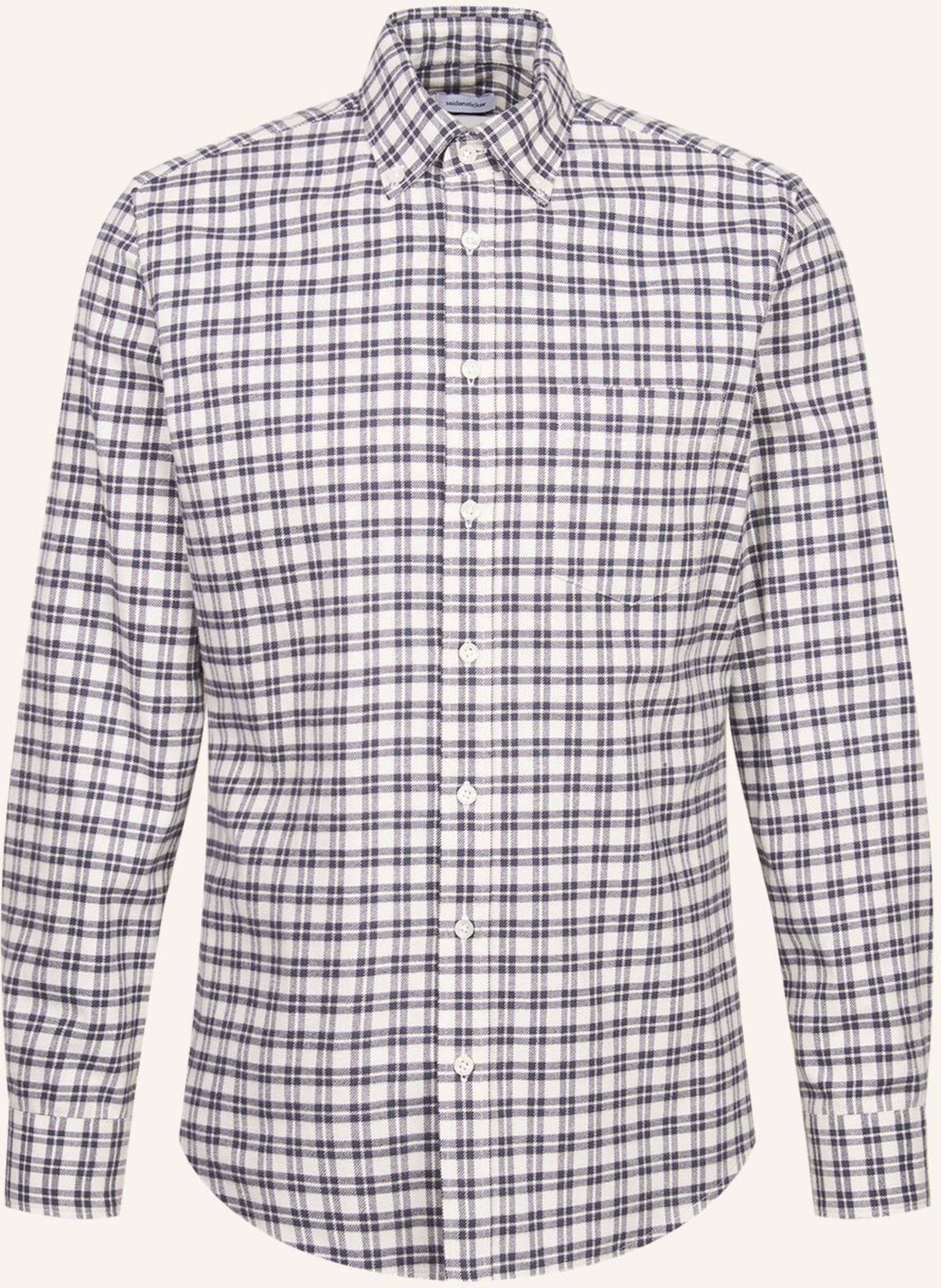 Seidensticker Flanellhemd Slim Fit grau