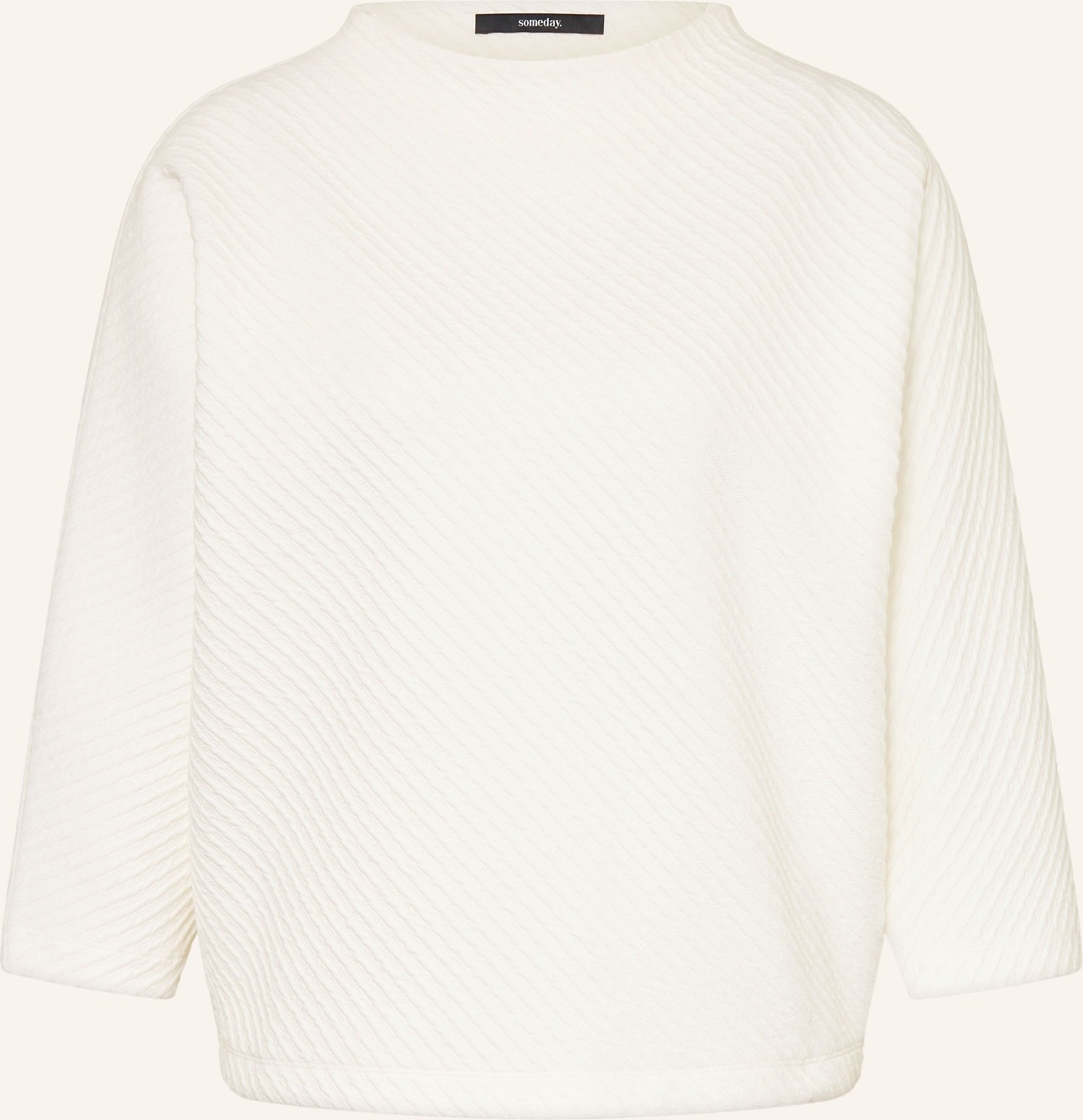 Someday Pullover Ulira Mit 3/4-Arm weiss