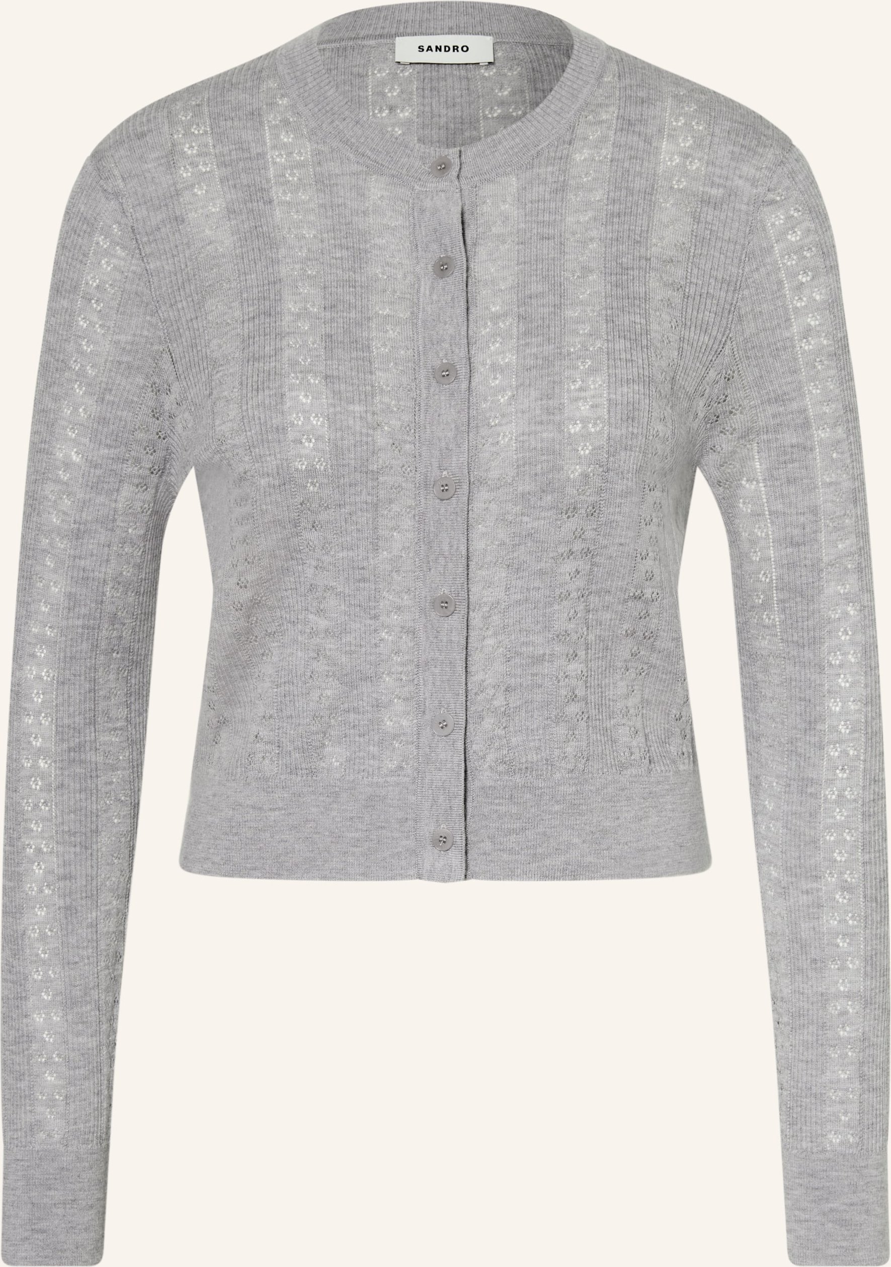 Sandro Strickjacke grau