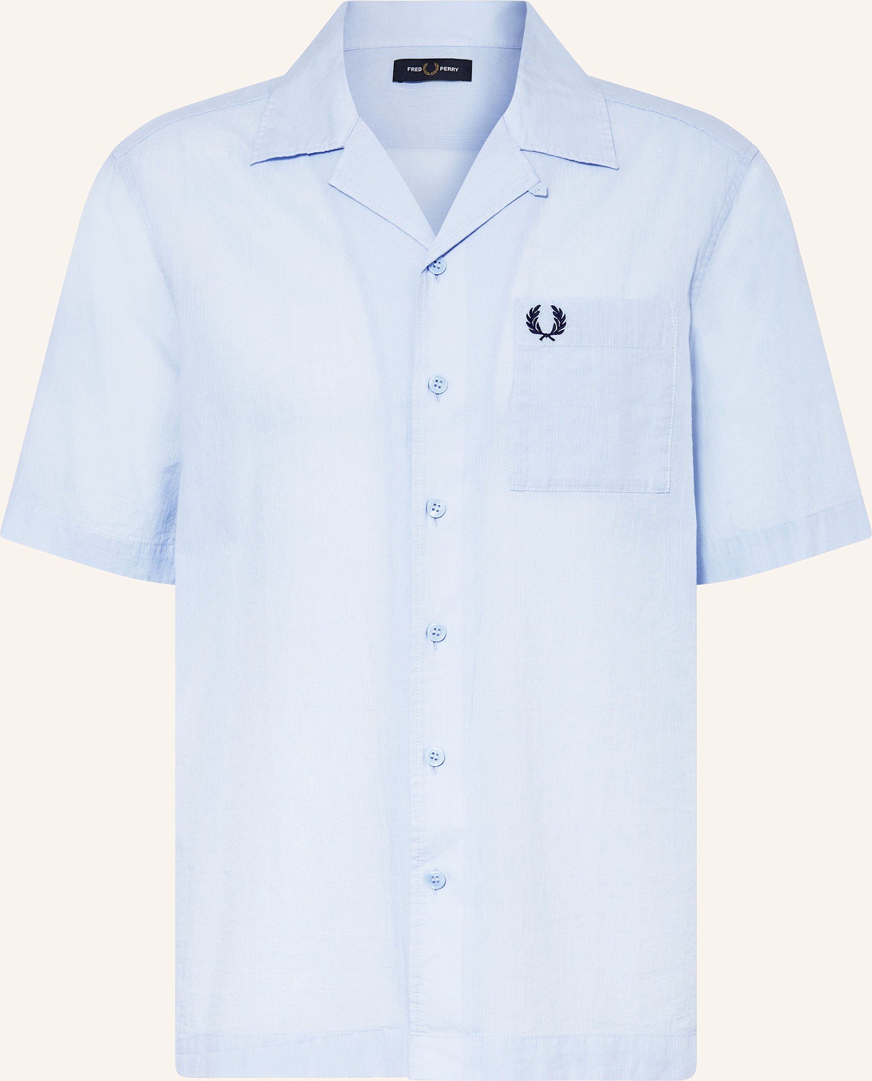 Fred Perry Resorthemd Comfort Fit blau
