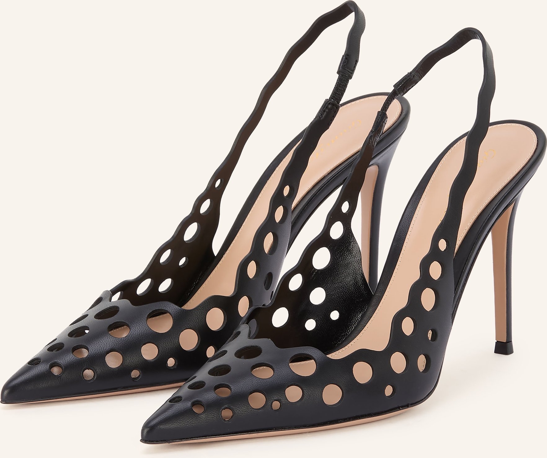 Gianvito Rossi Slingpumps Mit Cut-Outs schwarz