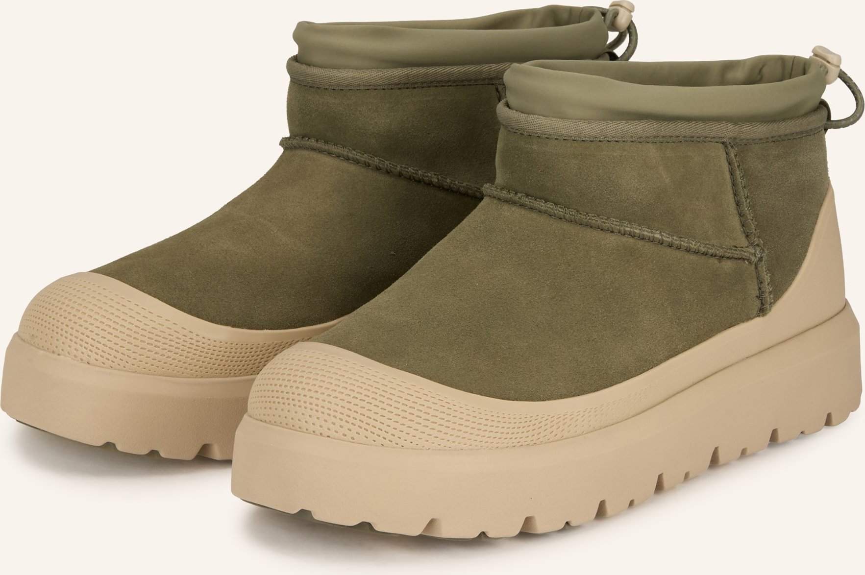 Ugg Plateau-Boots Classic Ultra Mini Weather Hybrid gruen
