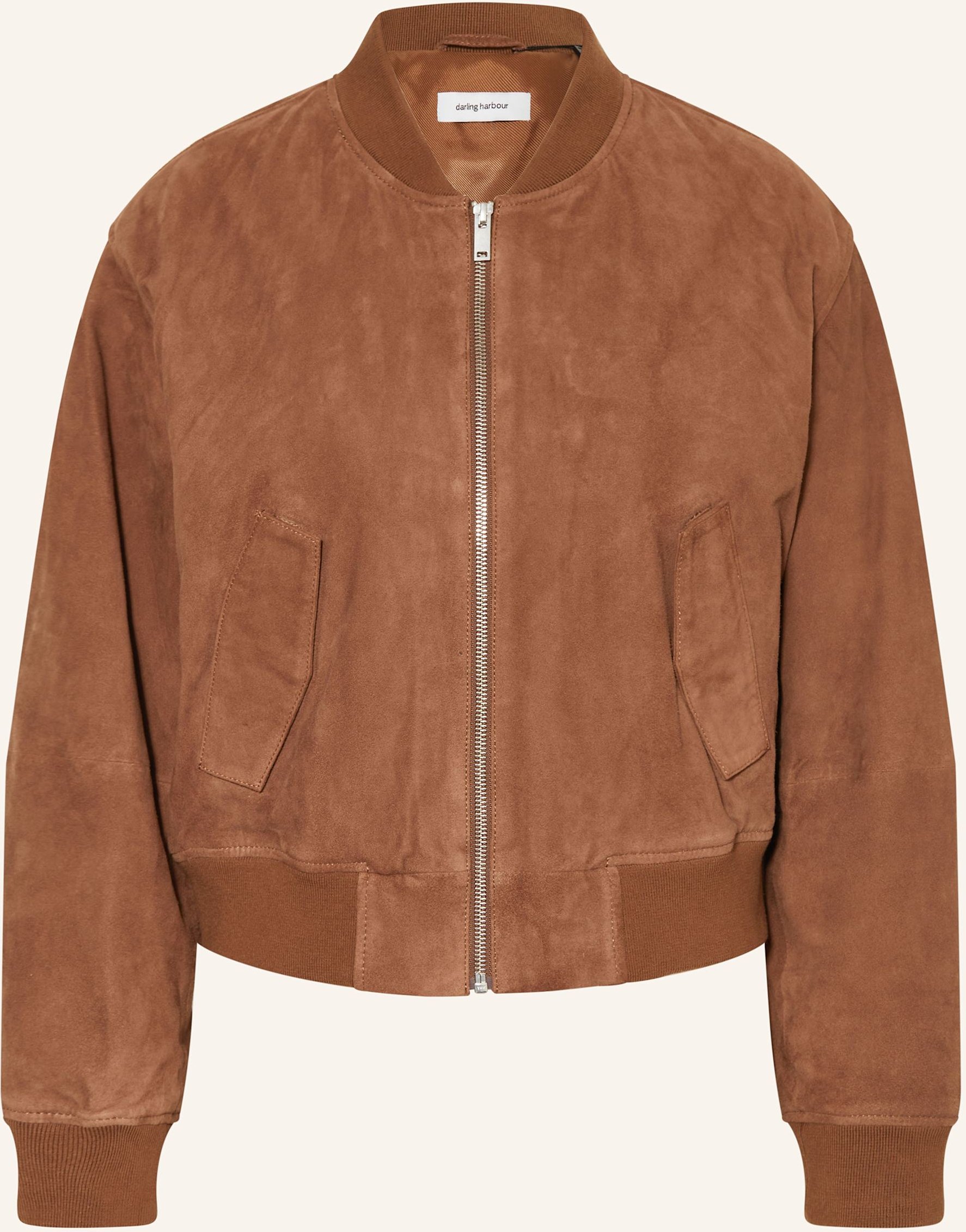 Darling Harbour Lederjacke braun