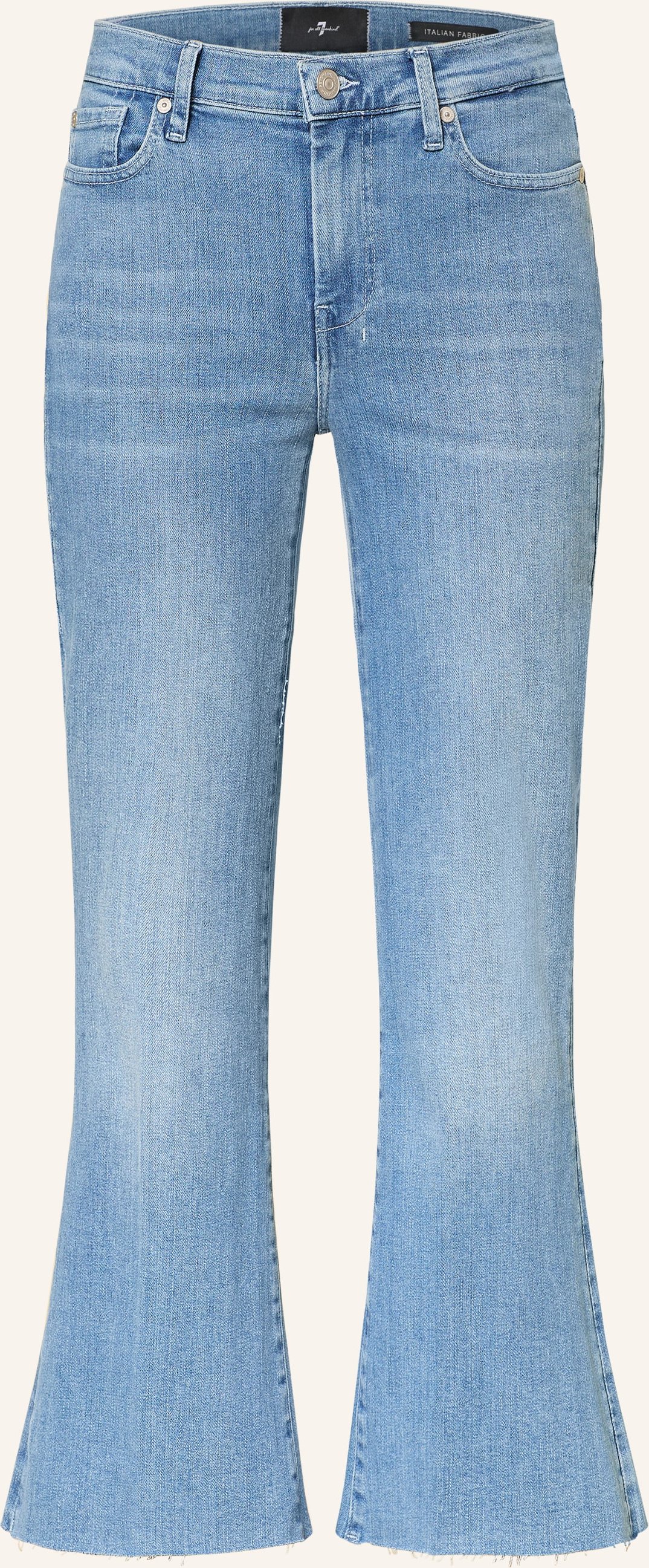 7 For All Mankind Jeans Cropped Dojo blau