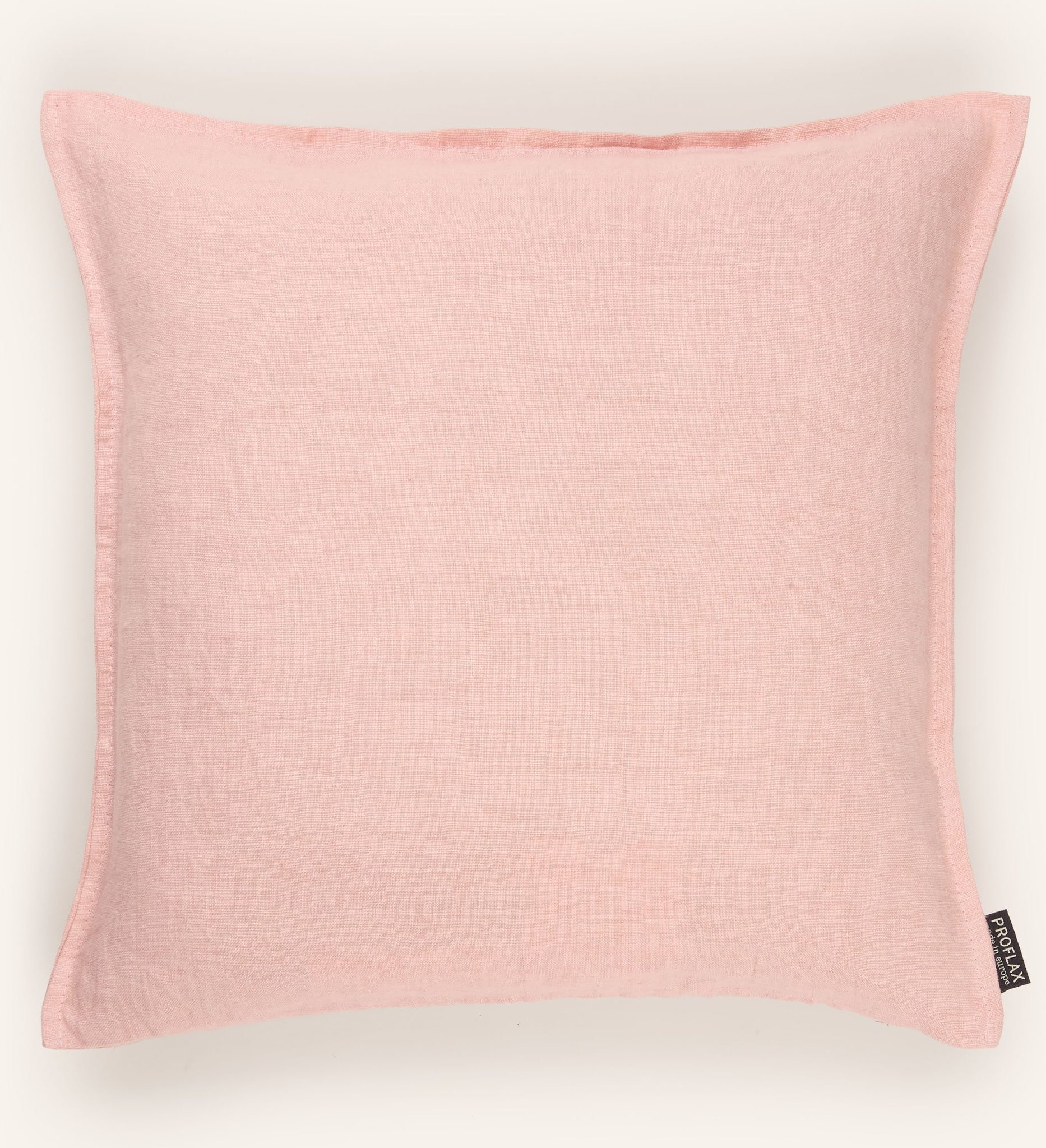 Proflax Dekokissenhülle Aus Leinen rosa