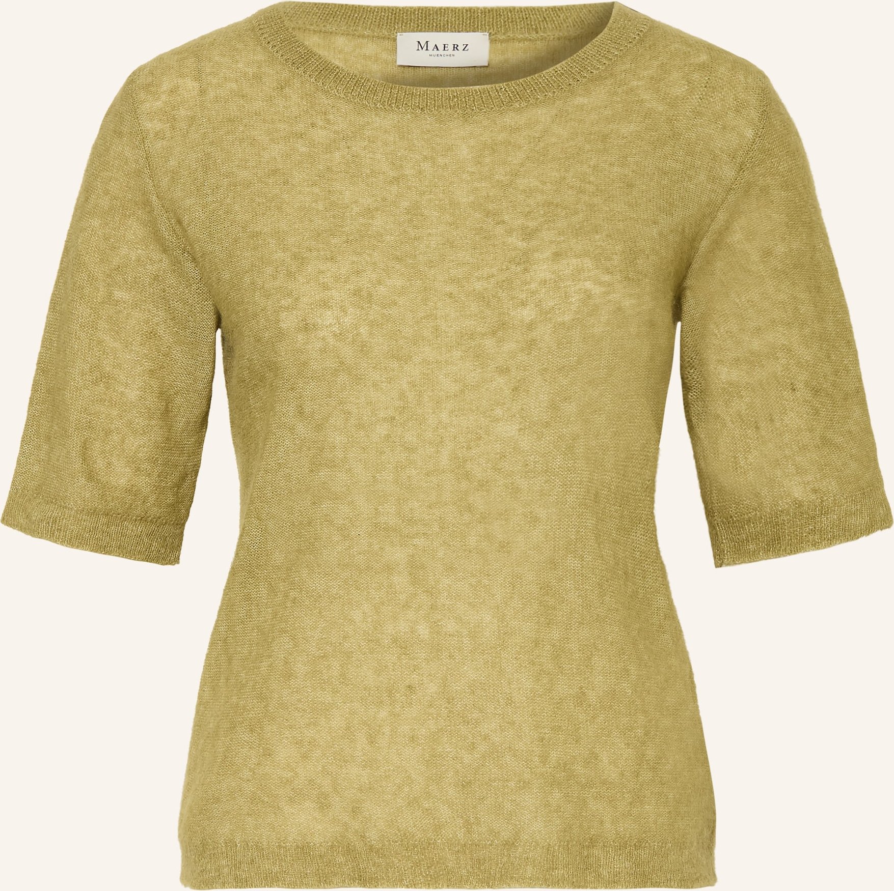 Maerz Muenchen Strickshirt Mit Alpaka gruen