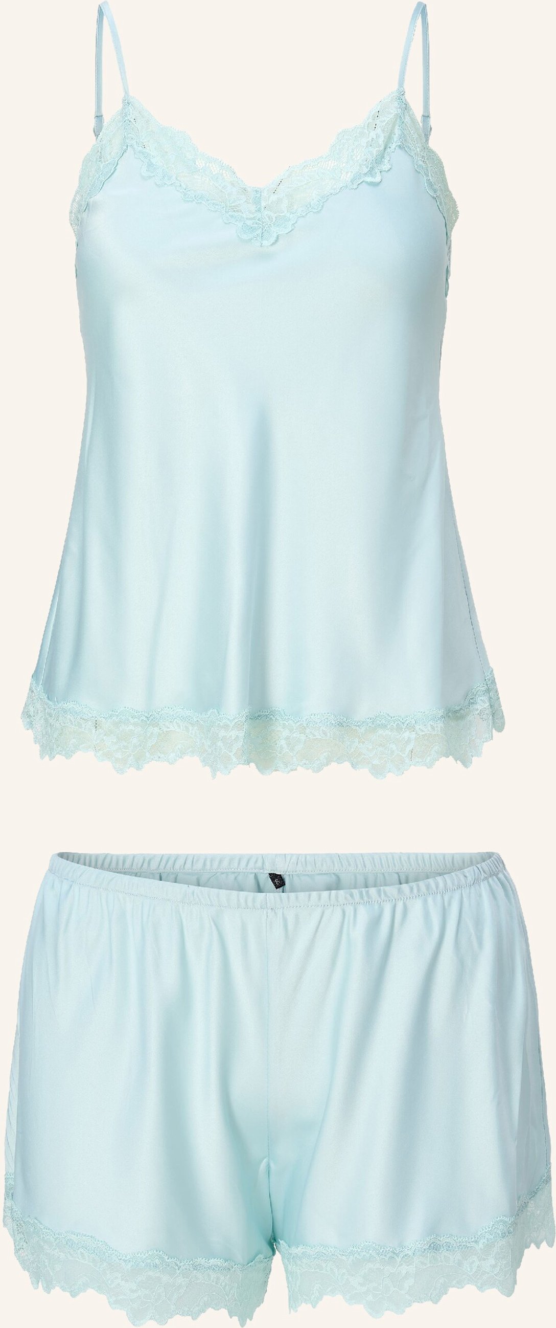 Lingadore Daily Satin Top & Short blau