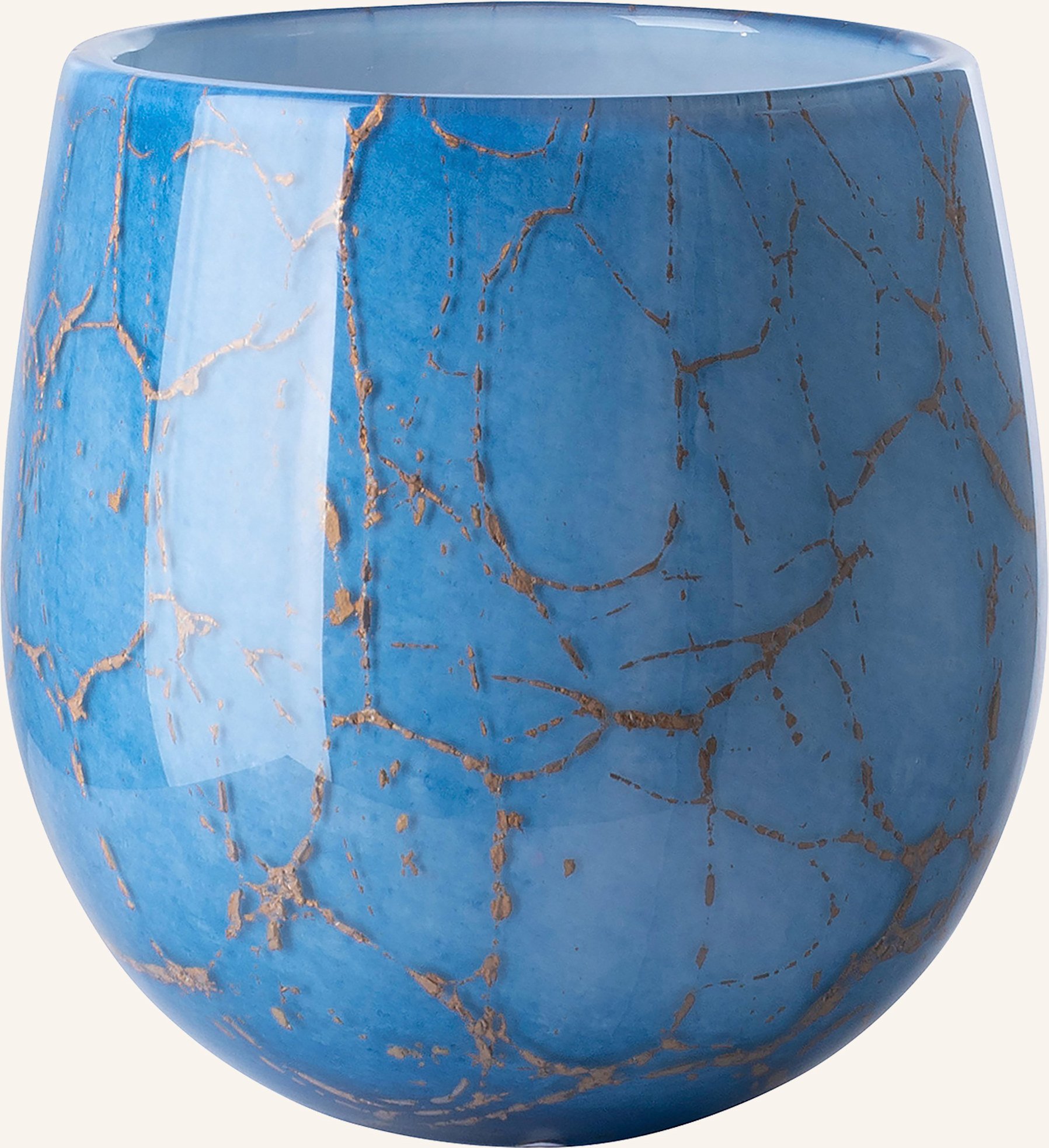 Fink Windlicht, Vase Cosmic blau