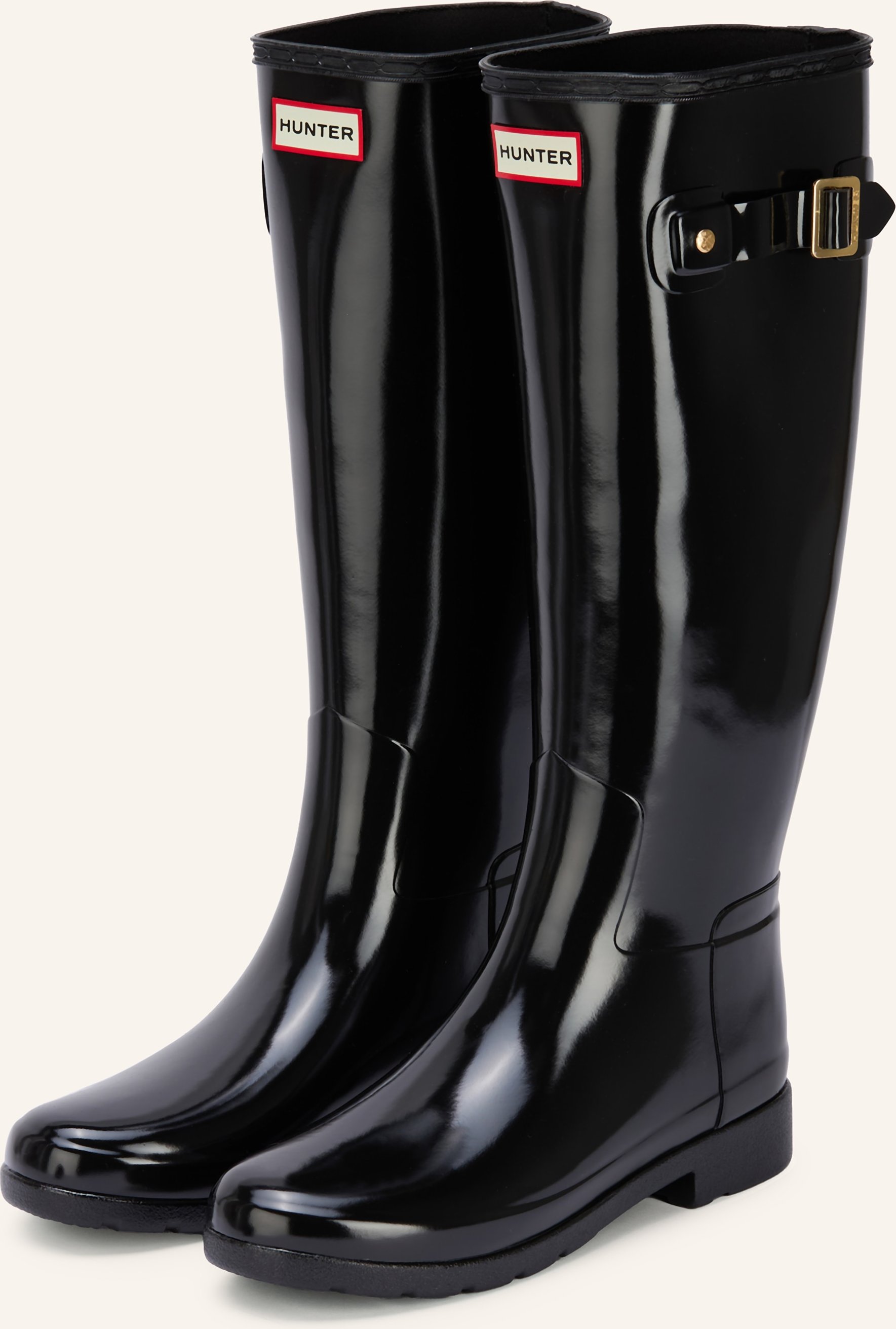 Hunter Gummistiefel Refined Tall schwarz
