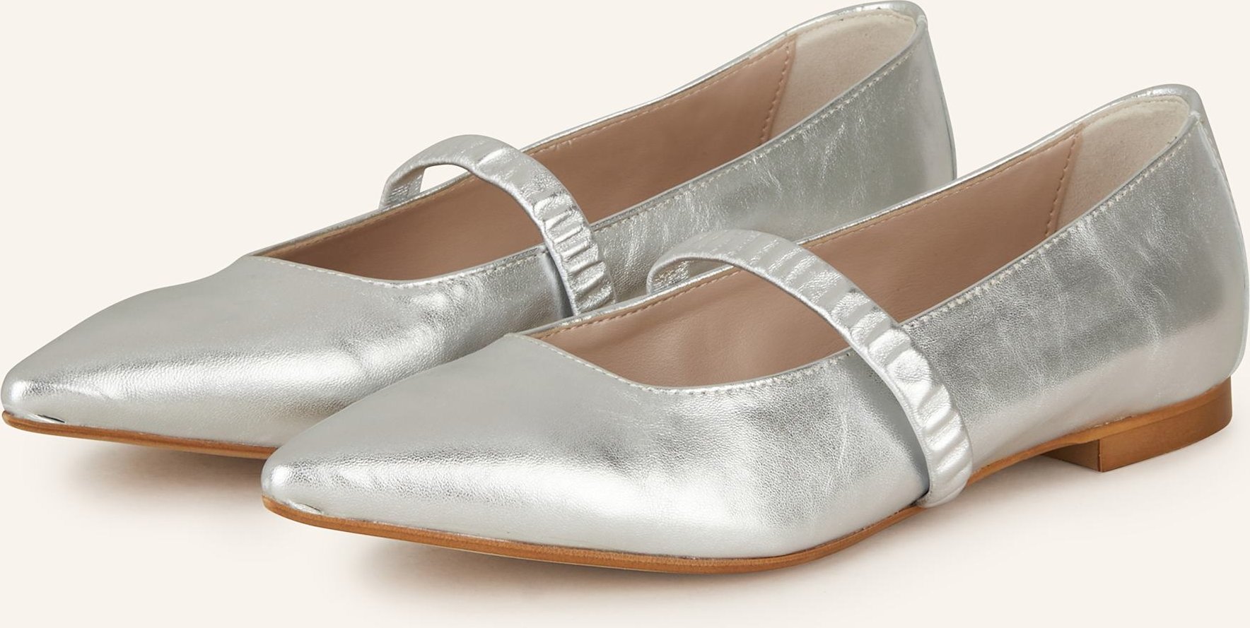 Darling Harbour Mary-Jane-Ballerinas silber