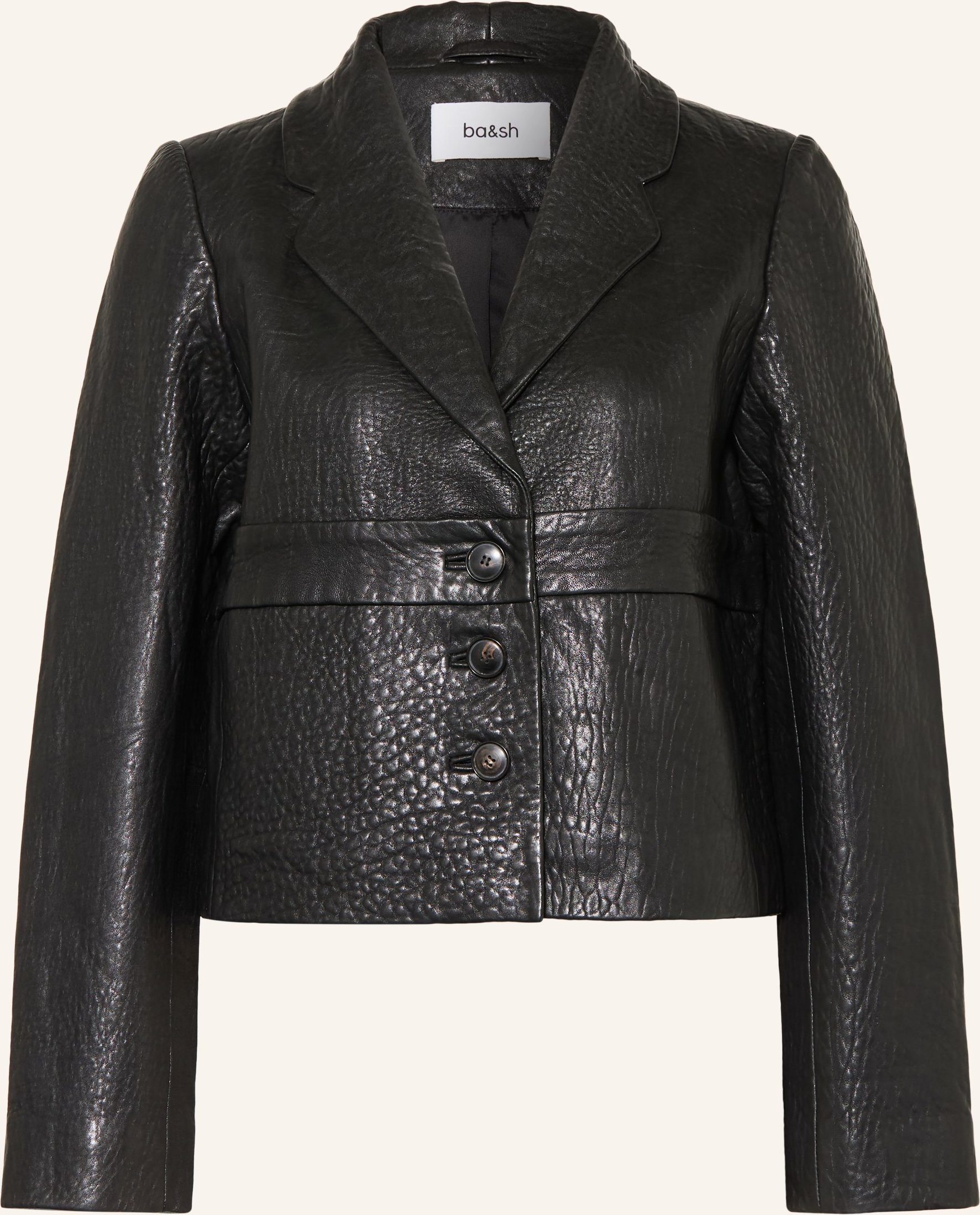 Ba&Sh Lederjacke Borfeo schwarz