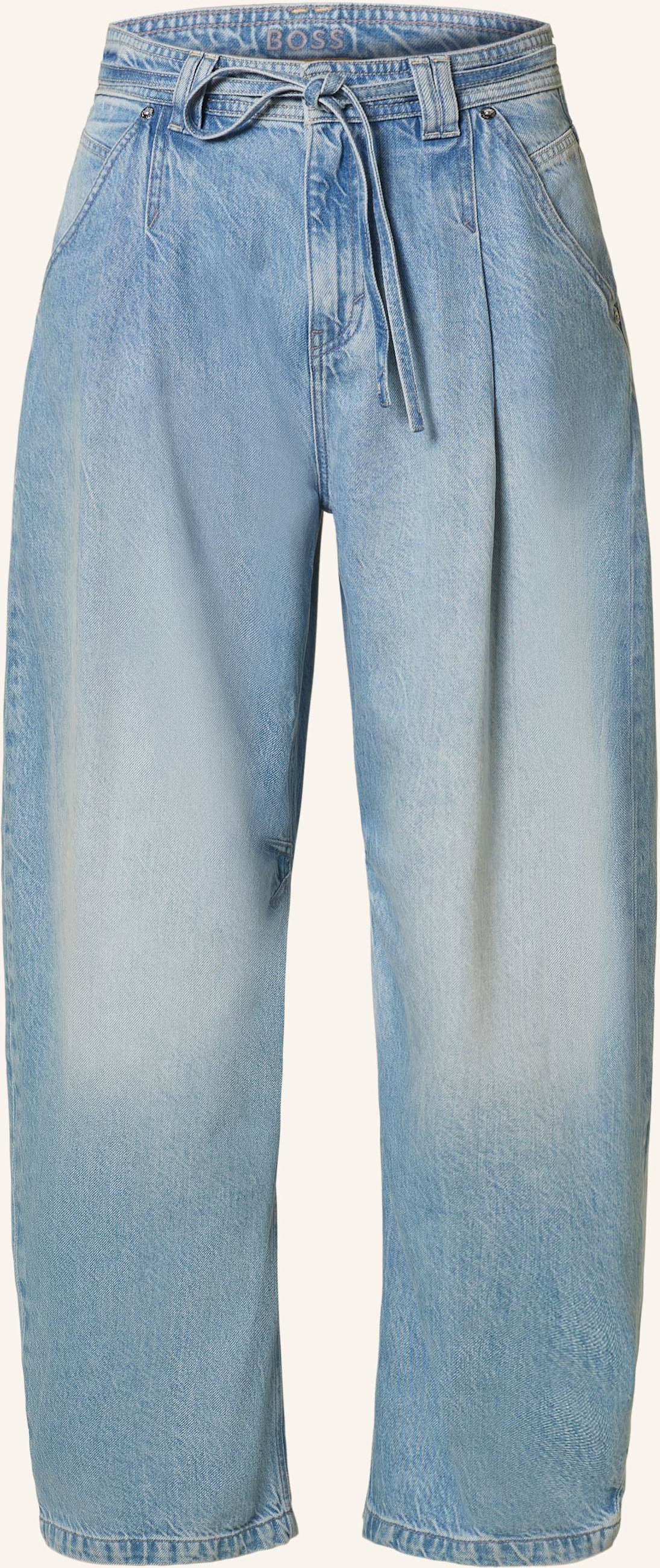 Boss Barrel Jeans Pleated Barrel blau