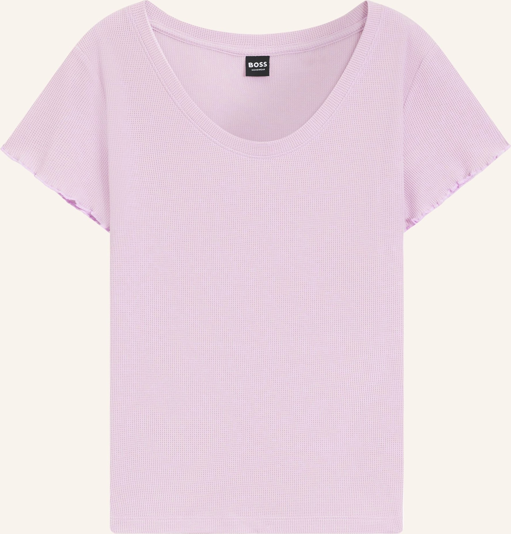 Boss Schlafshirt Cosy Waffle lila