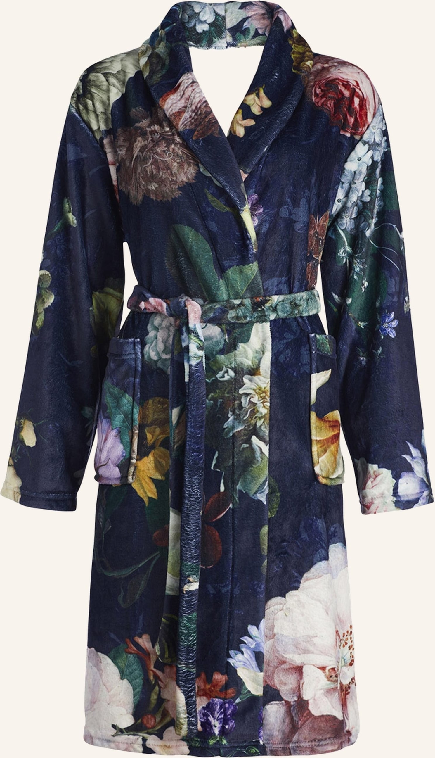 Essenza Bademantel Fleur blau