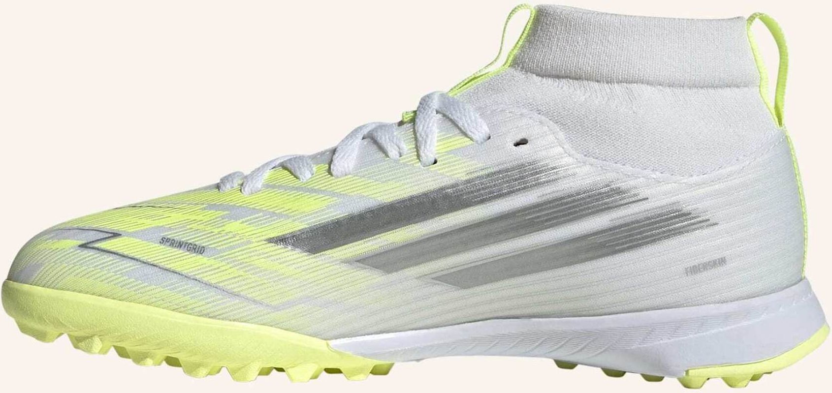 Adidas f50 Sparkfusion League Mid Cut Turf Fussballschuh Kids weiss