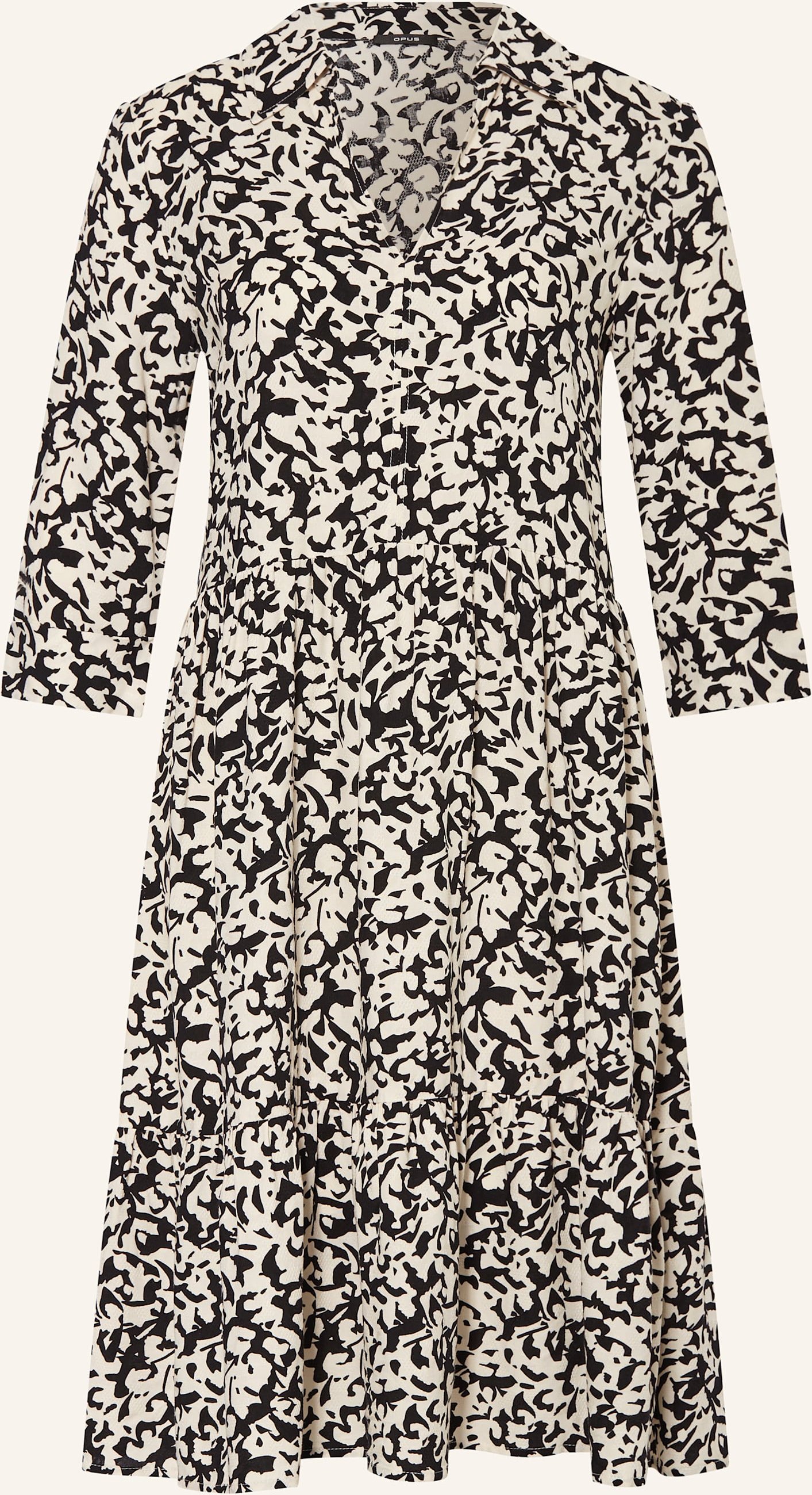 Opus Kleid Walari Mit 3/4-Arm schwarz