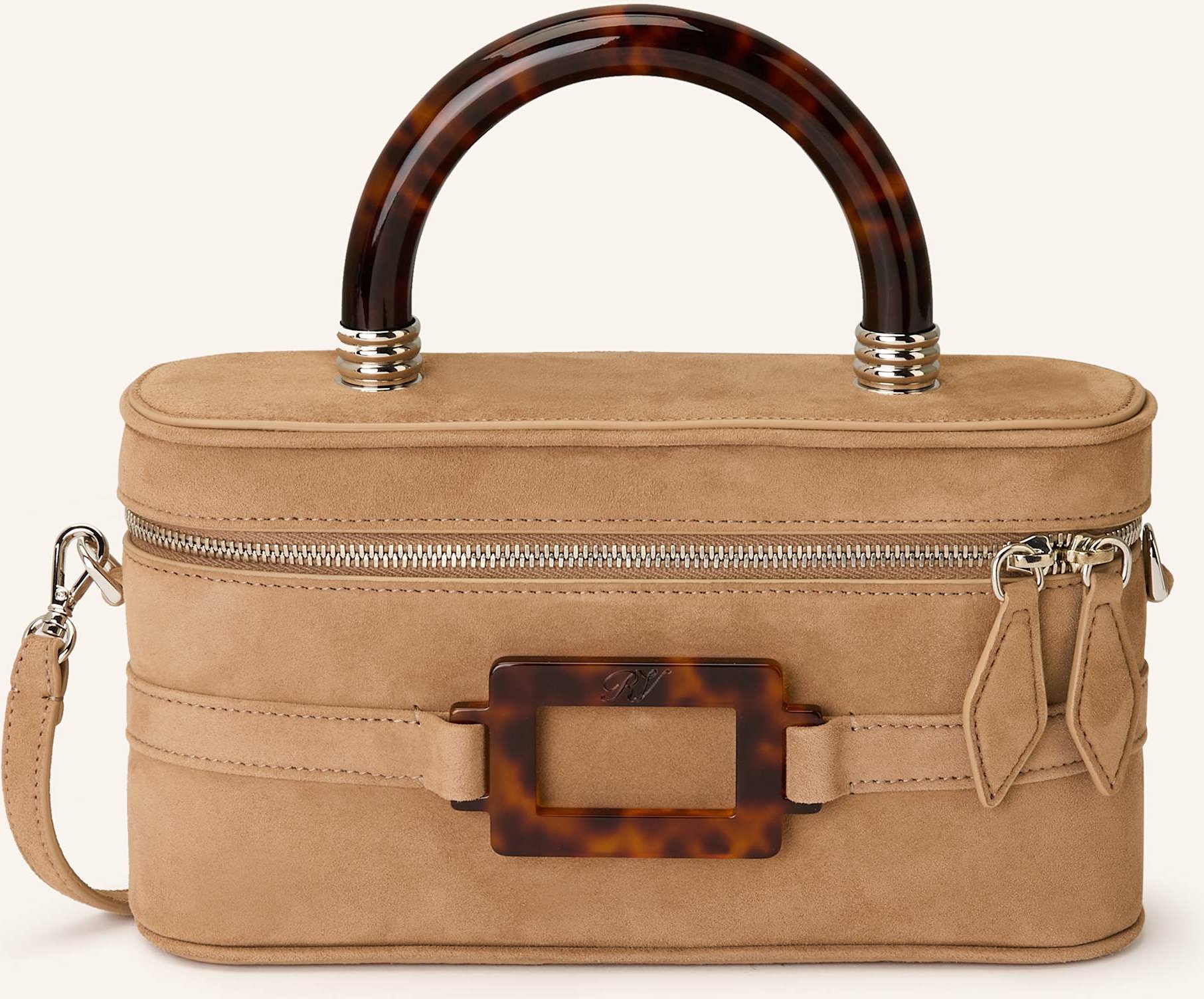 Roger Vivier Handtasche Belle Vivier Vanity Mini braun