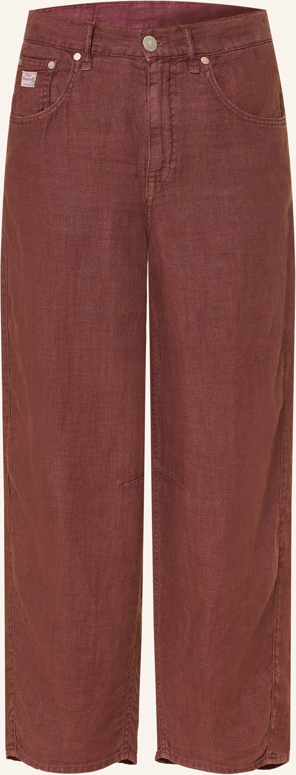 Herrlicher 7/8-Hose Barrow Mit Leinen rot