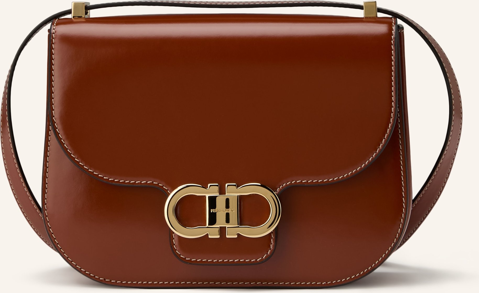 Ferragamo Umhängetasche braun