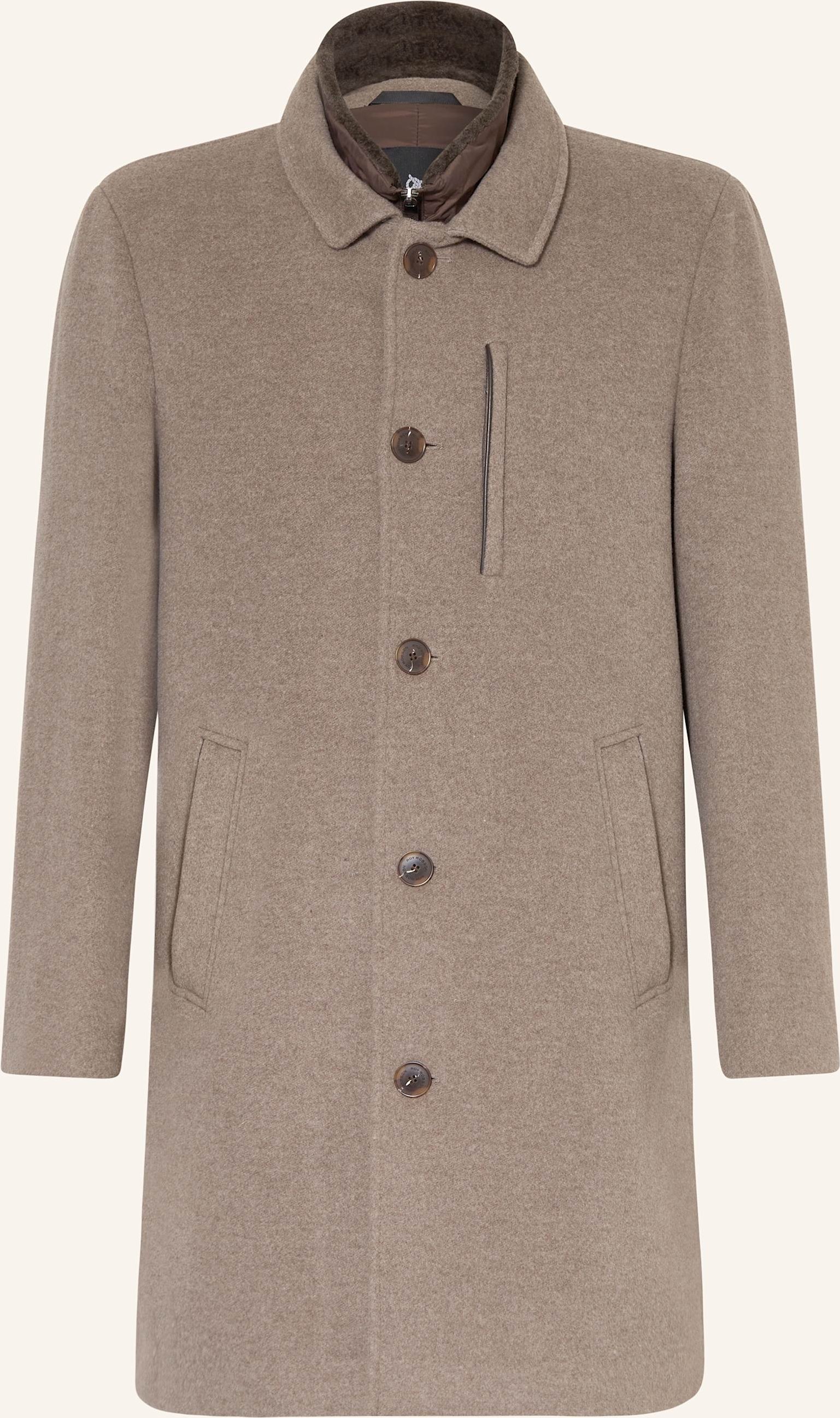 Roy Robson Wollmantel Mit Herausnehmbarer Blende braun