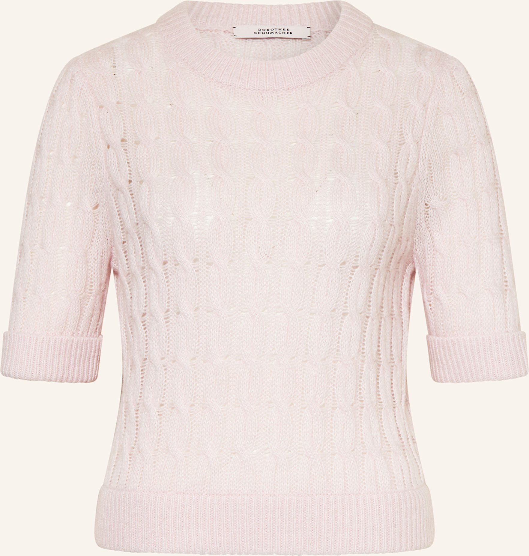Thumbnail - Dorothee Schumacher Pullover Sheer Softness Mit 3/4-Arm rosa