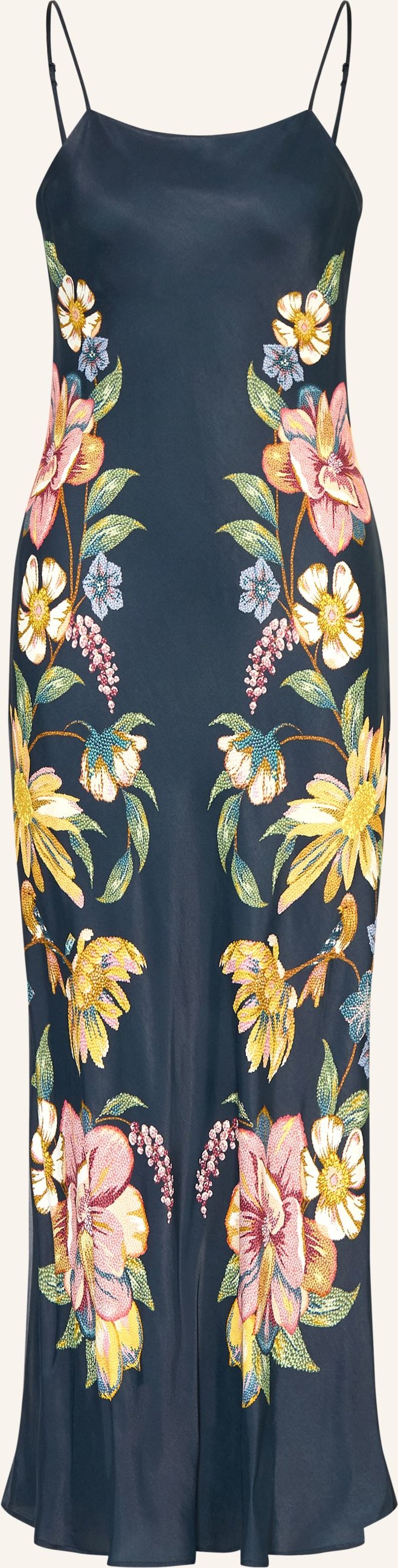 Farm Rio Satinkleid Maira blau