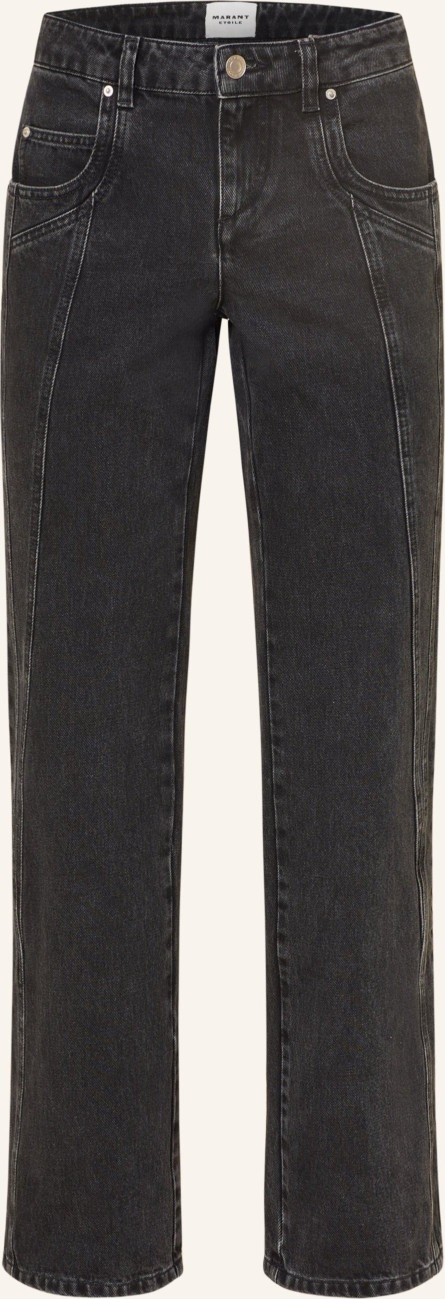Marant Étoile Straight Jeans Jaylis schwarz