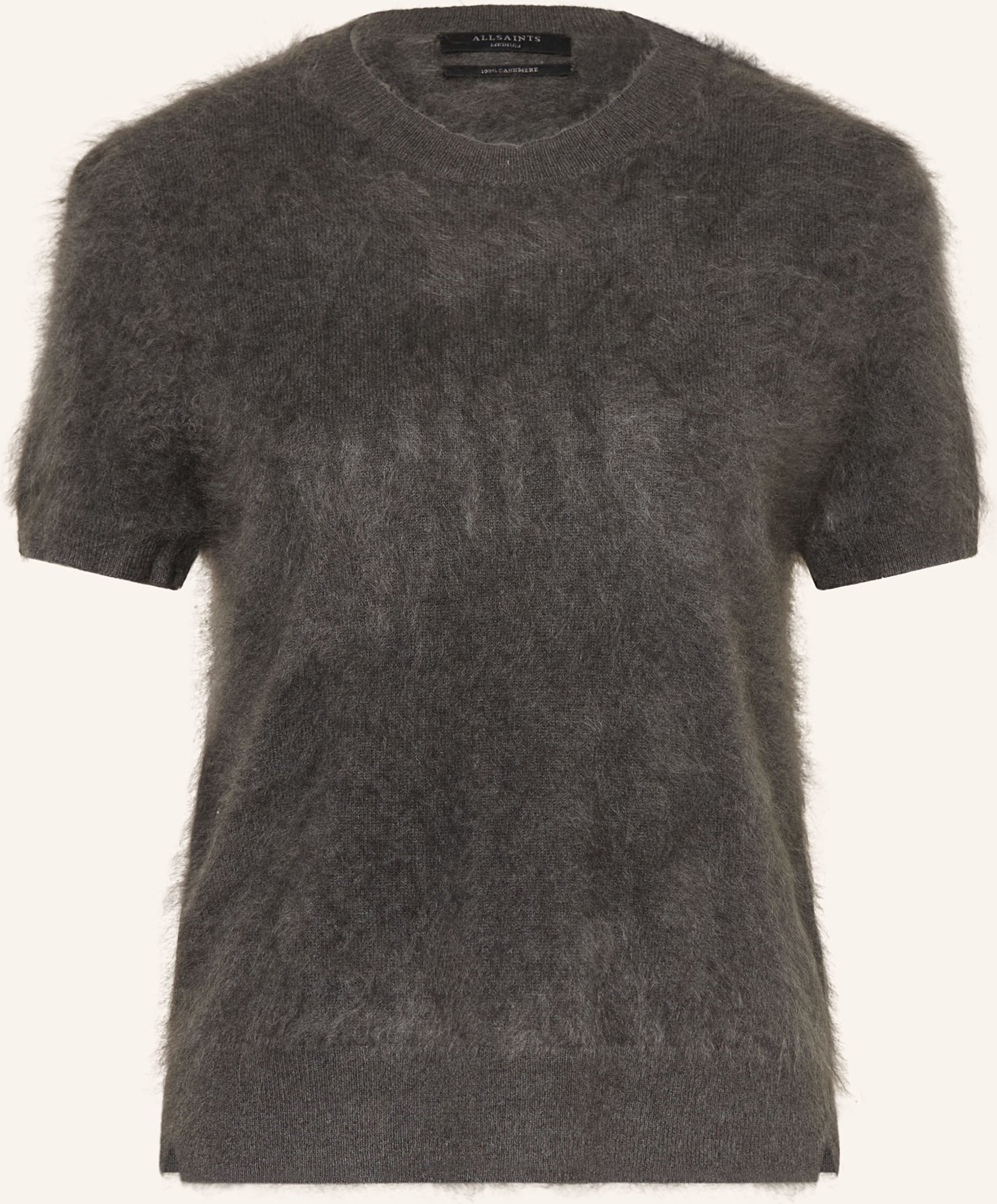 Allsaints Strickshirt Rebel Aus Cashmere grau