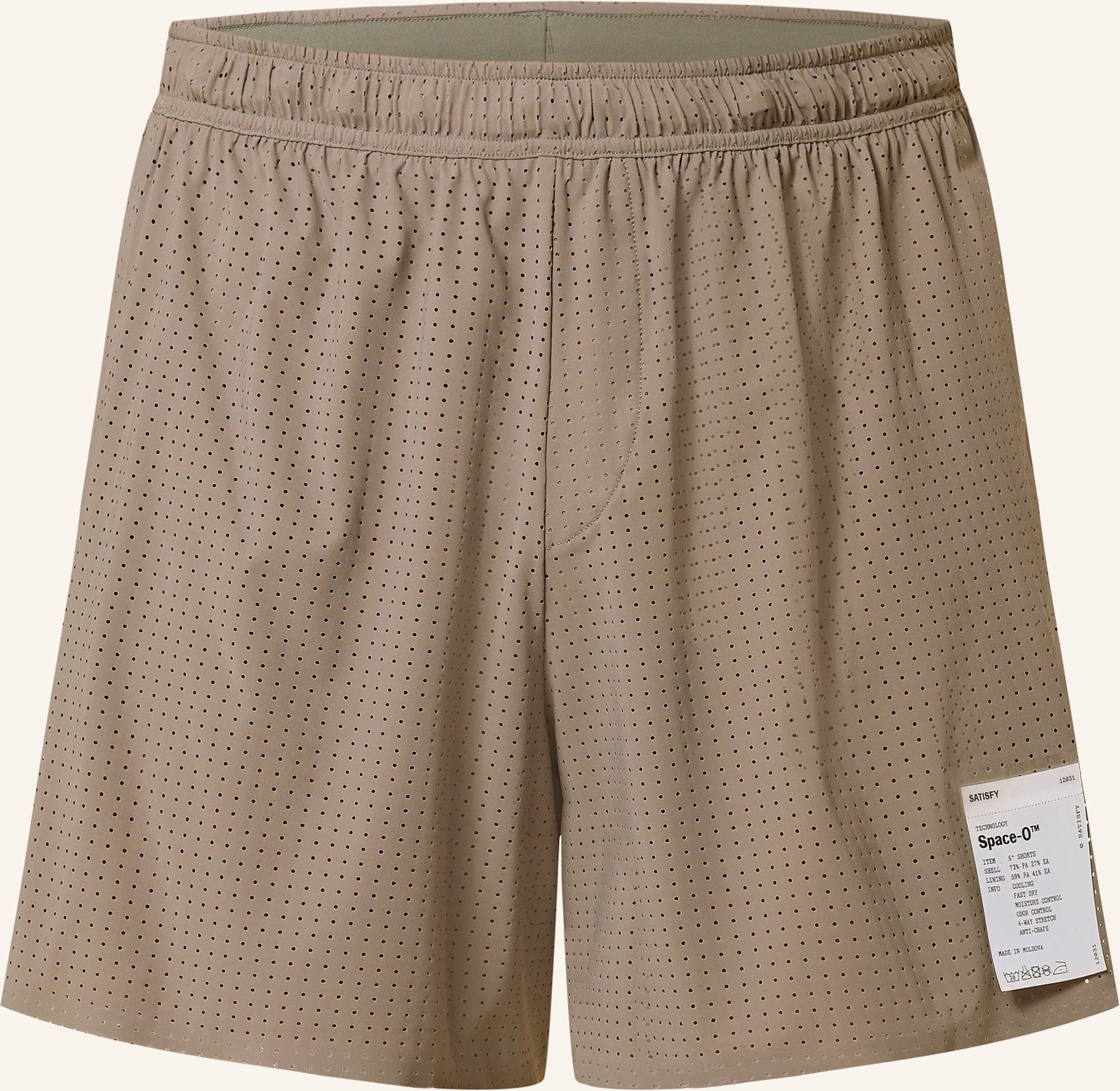 Satisfy 2-In-1-Laufshorts Space-O™ 5" beige