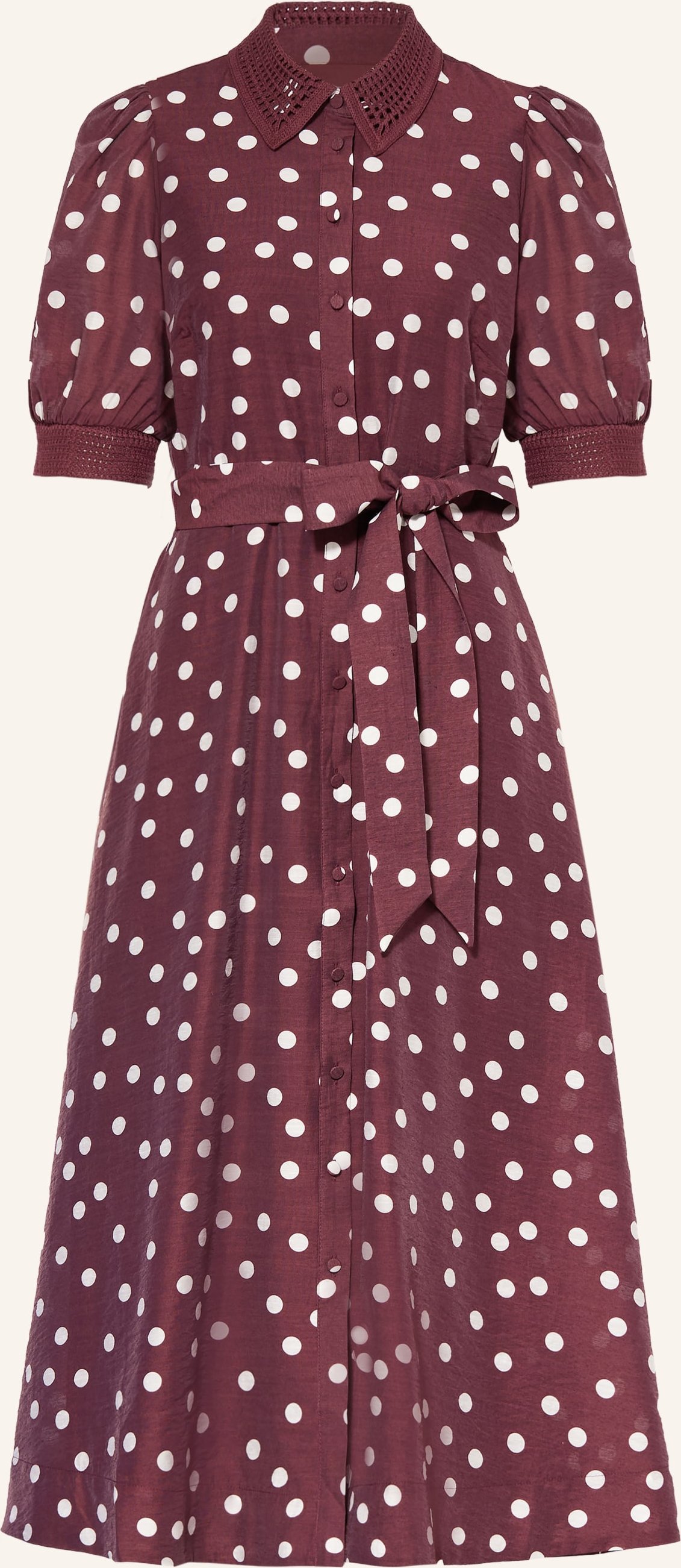 Phase Eight Hemdblusenkleid Delphine rot