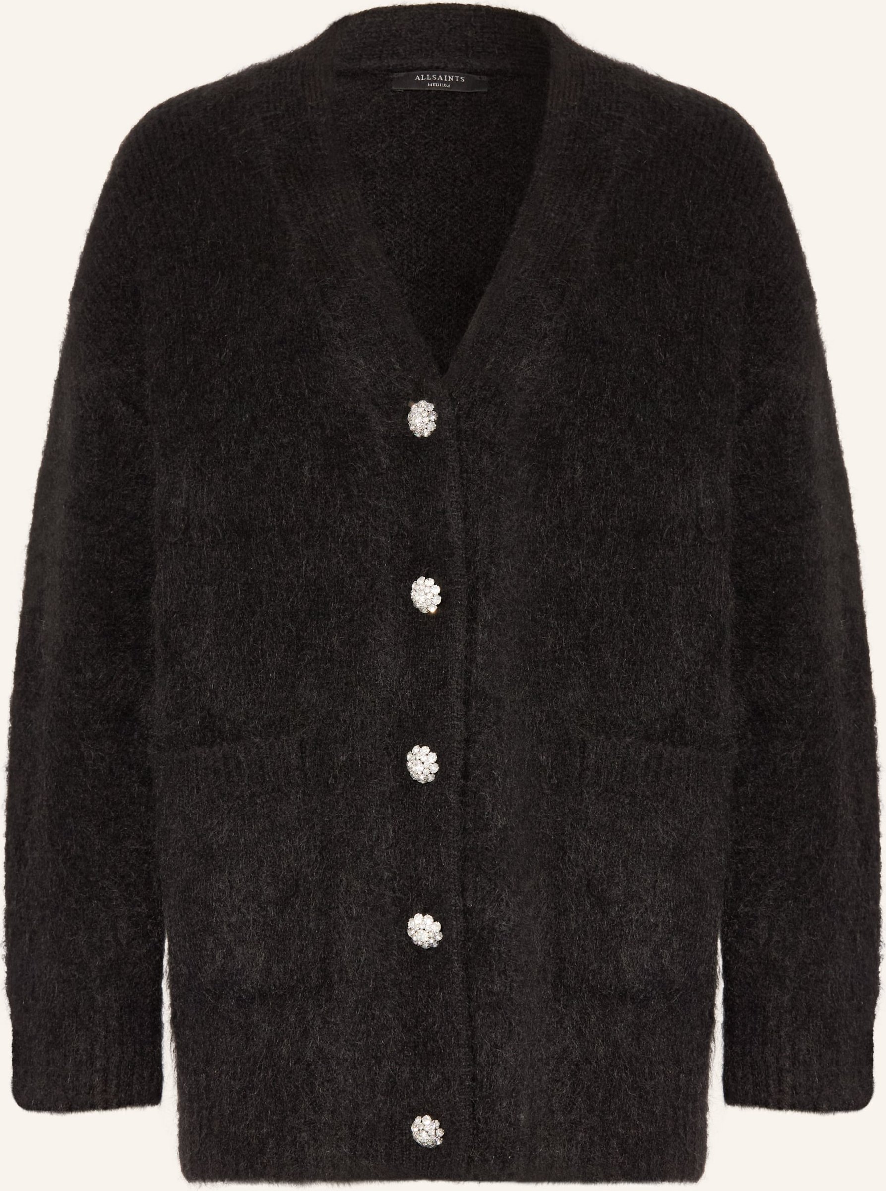 Allsaints Strickjacke Rubi Mit Mohair schwarz