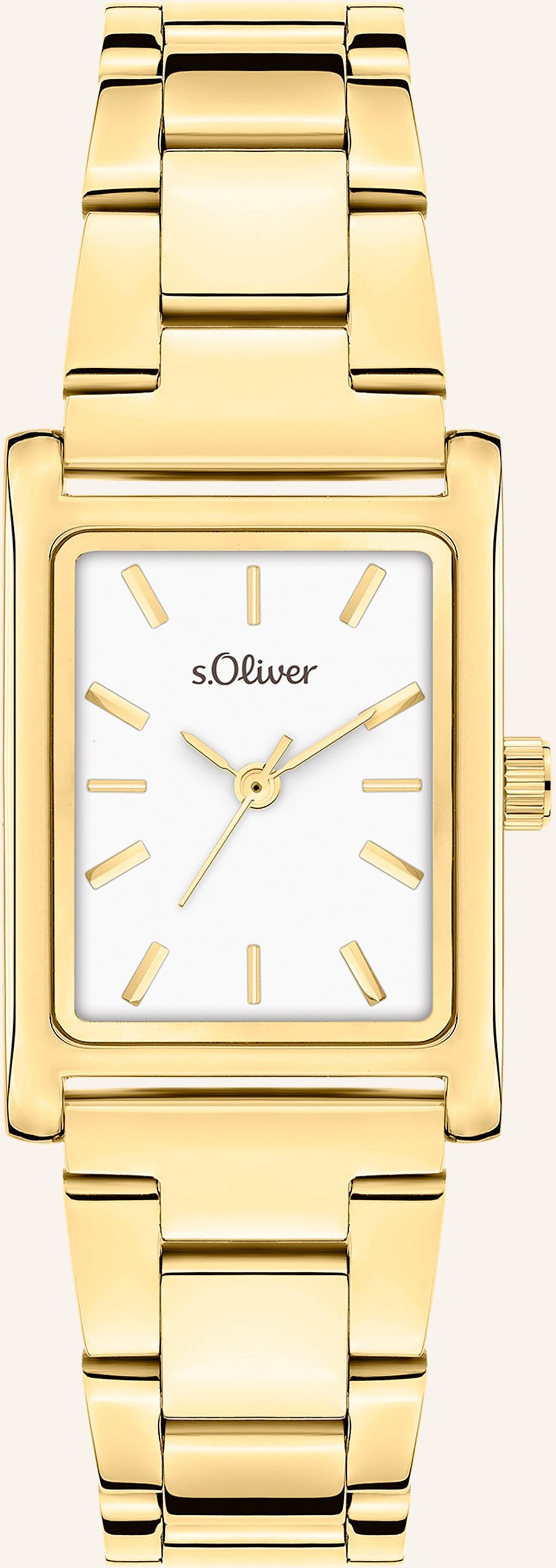 S.Oliver Armbanduhr Aus Edelstahl gold
