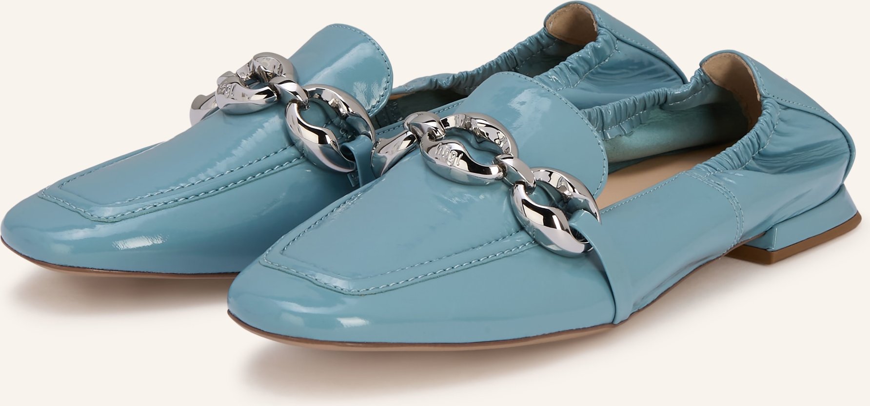 Högl Lack-Loafer blau