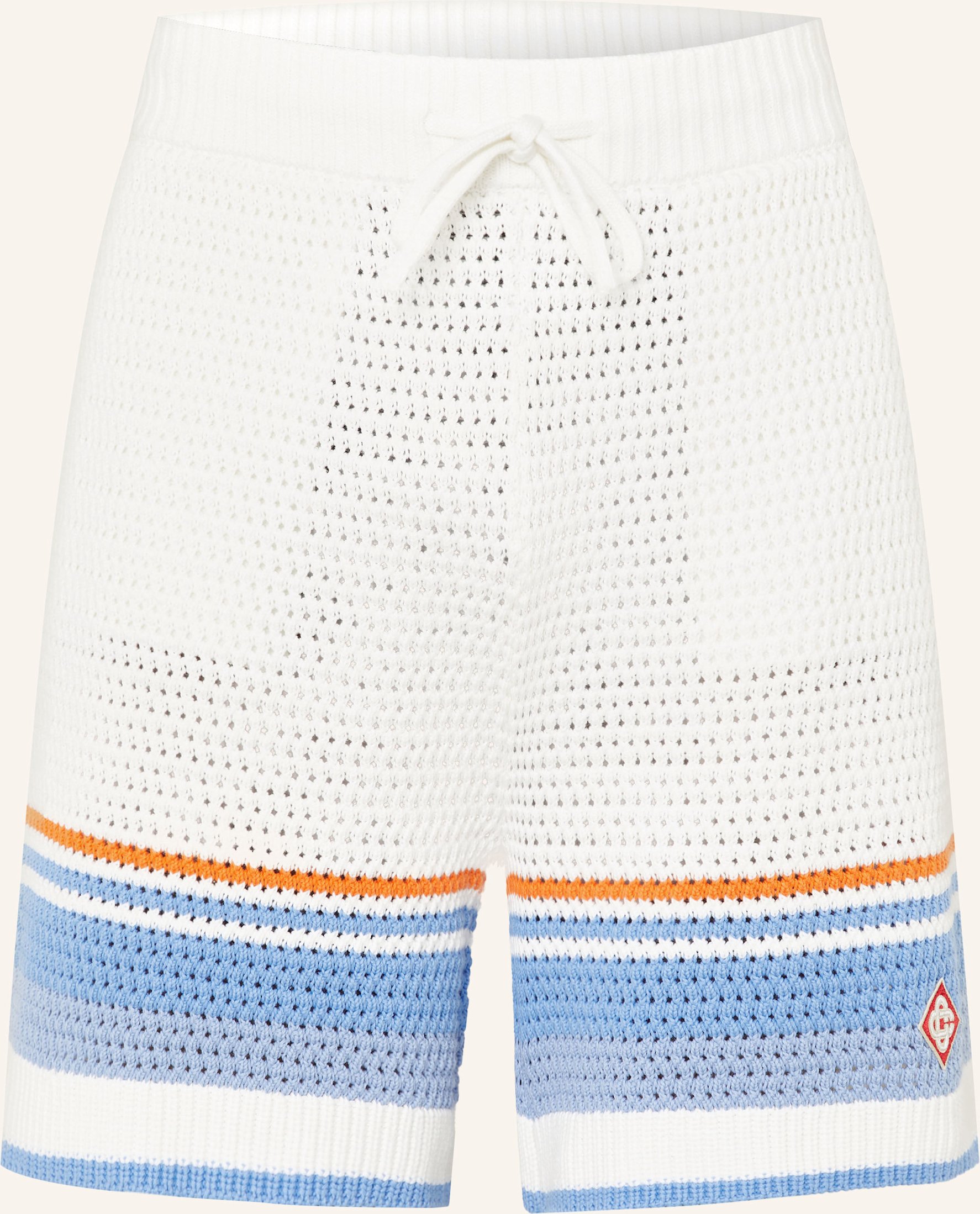 Casablanca Strickshorts Relaxed Fit weiss