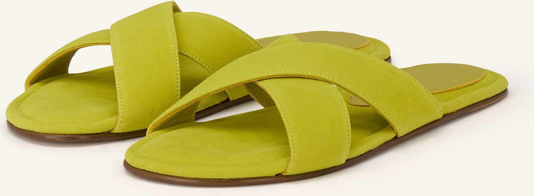 Gia Borghini Pantoletten Hina gruen