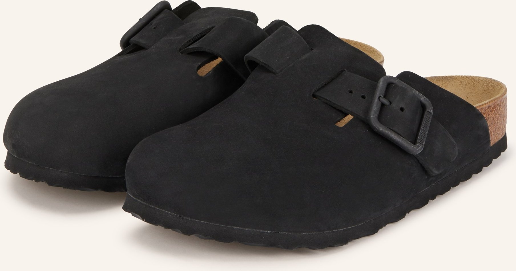 Birkenstock Pantoletten Boston Wb schwarz