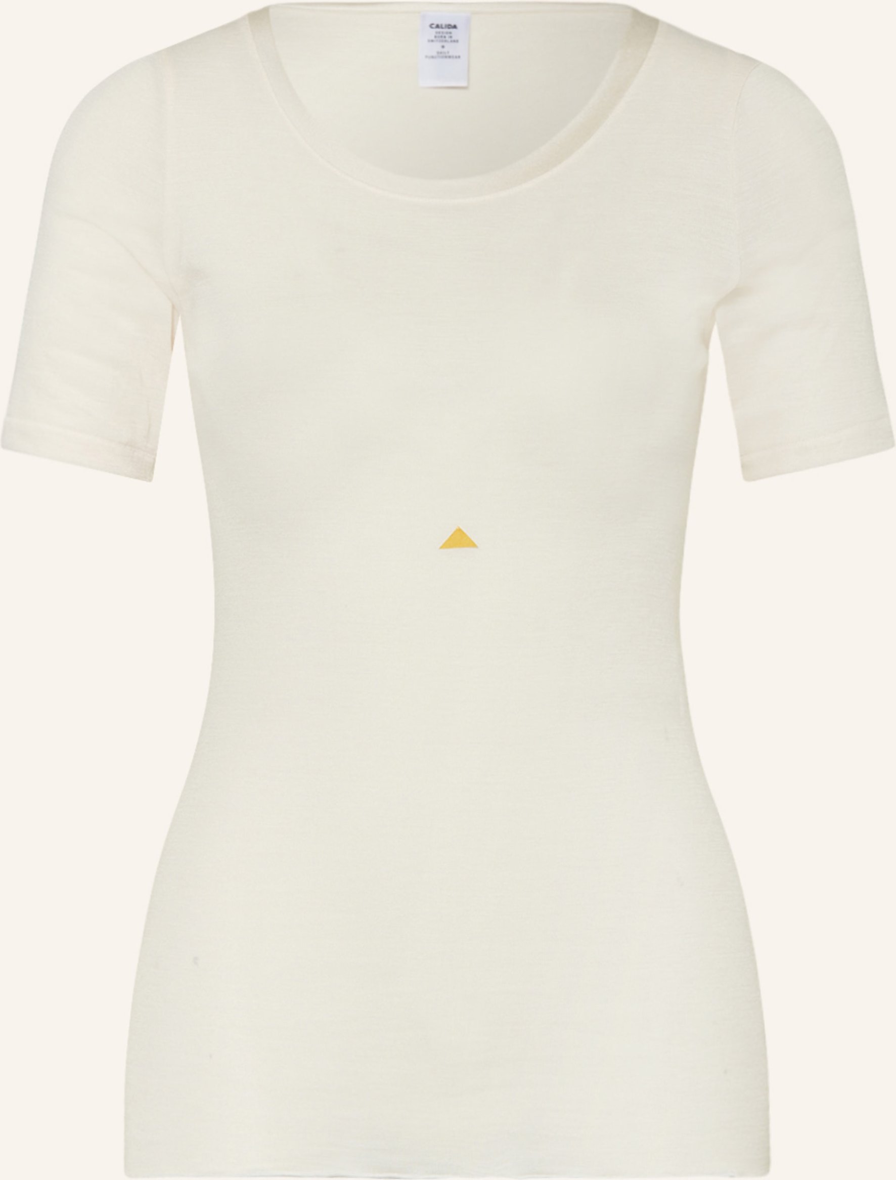 Calida Lounge-Shirt True Confidence Mit Seide beige