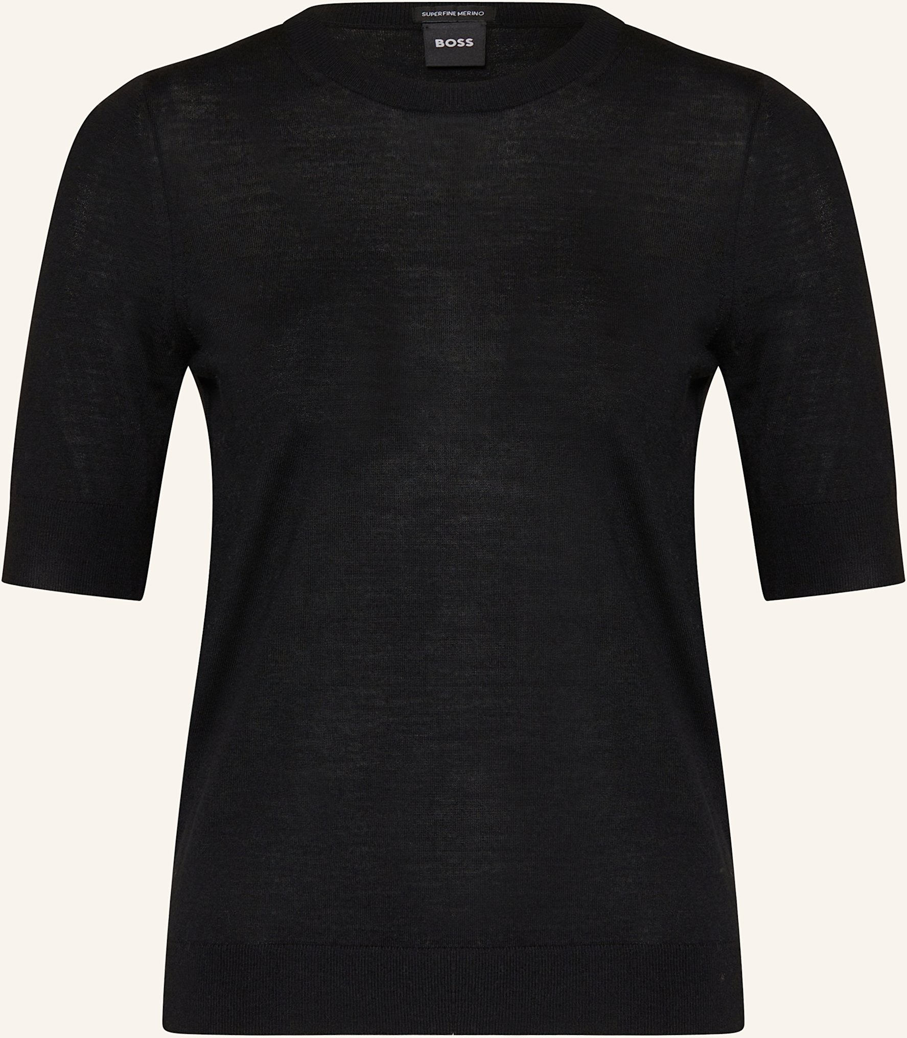 Thumbnail - Boss Strickshirt Farbella schwarz