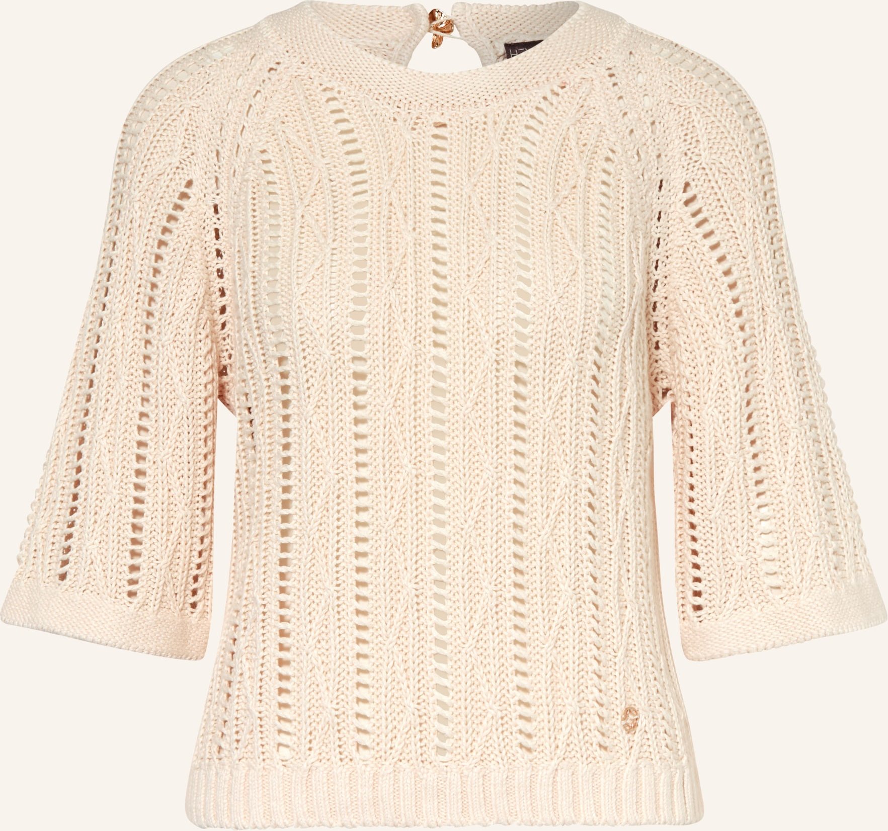 Heyanno Strickshirt Mmhdelight Aus Leinen weiss