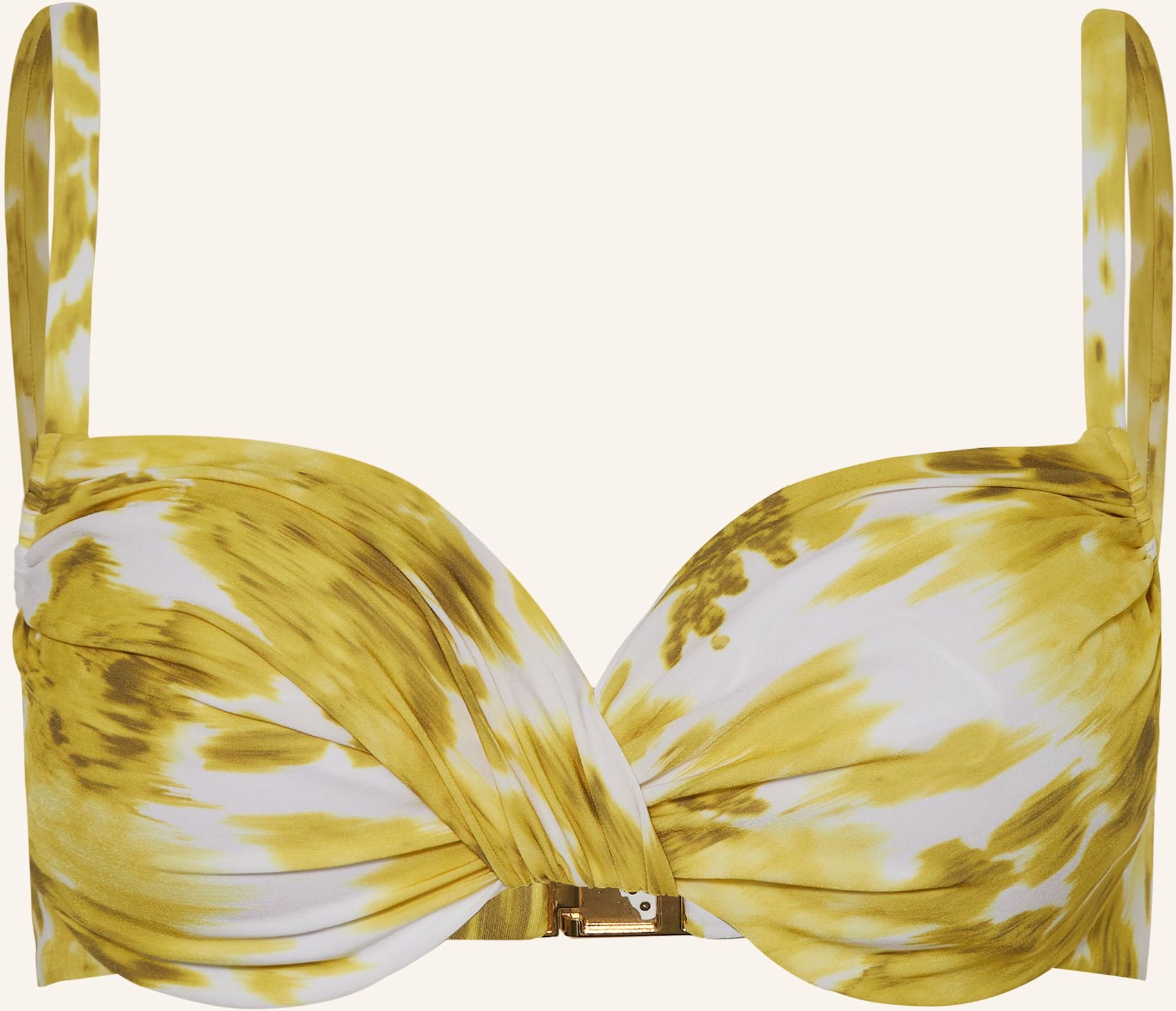 Maryan Mehlhorn Bügel-Bikini-Top Soft Focus Florals gelb