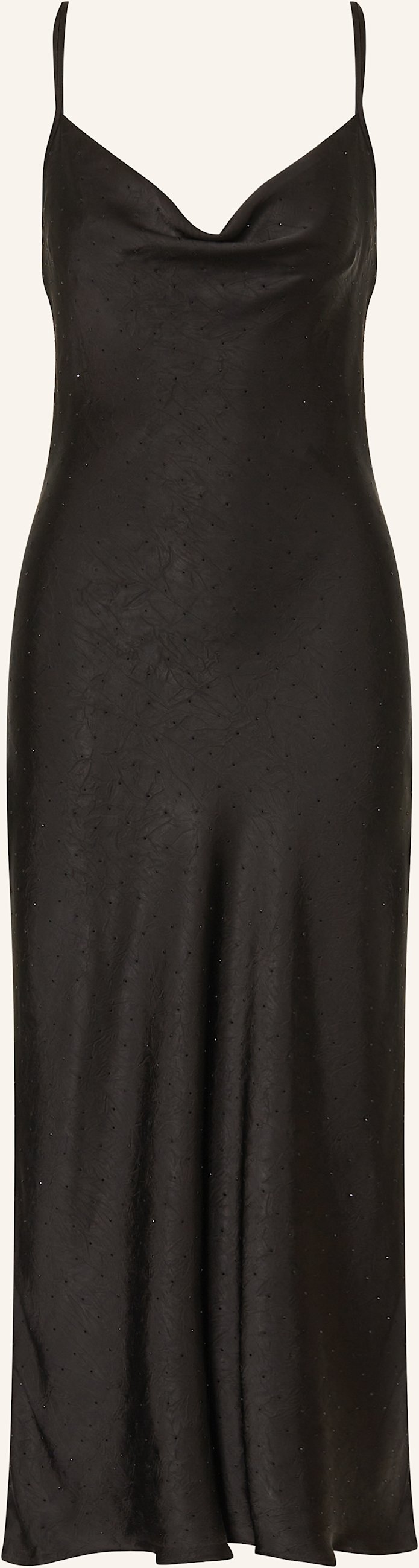 Guess Satinkleid New Akilina Mit Schmucksteinen schwarz