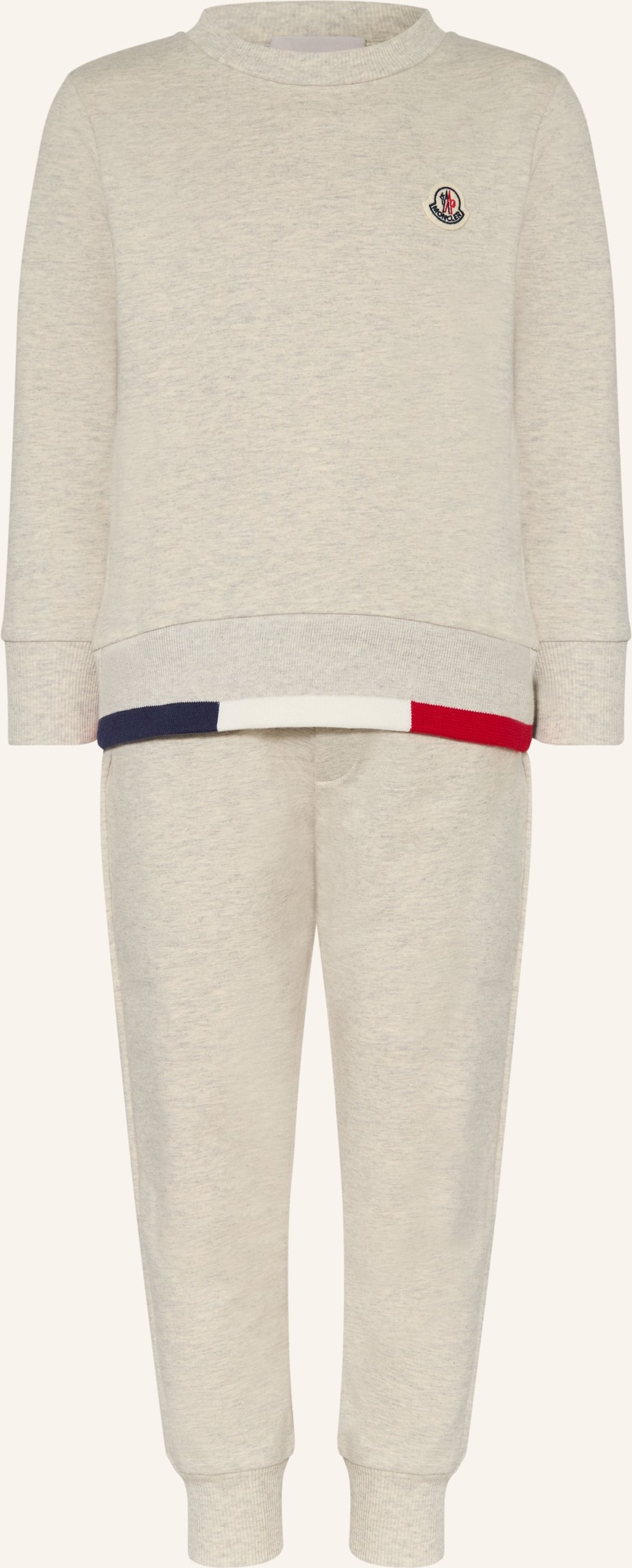 Moncler Enfant Set: Sweatshirt Und Sweatpants grau
