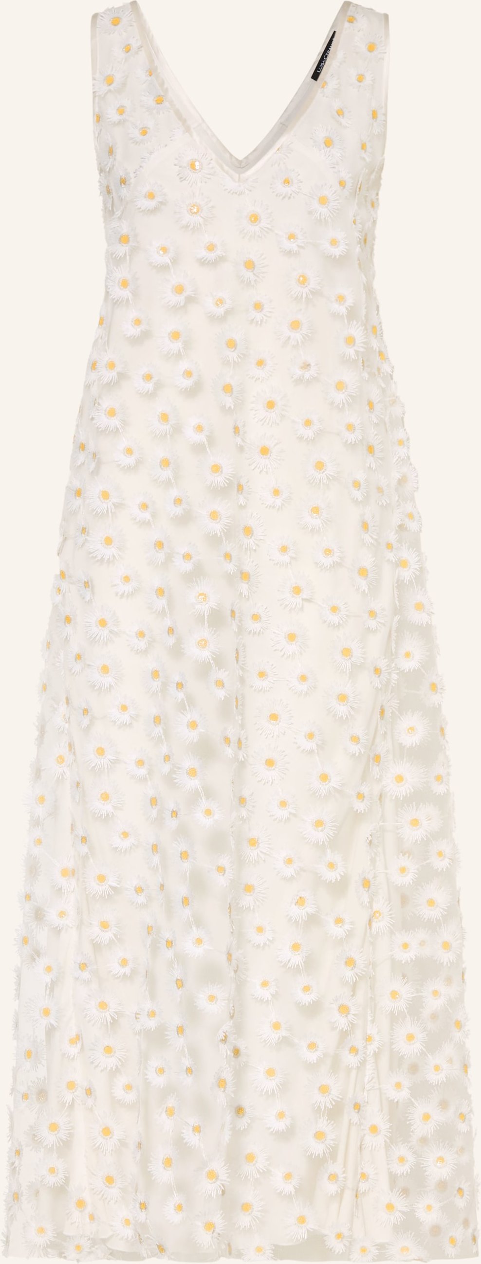 Luisa Cerano Mesh-Kleid weiss