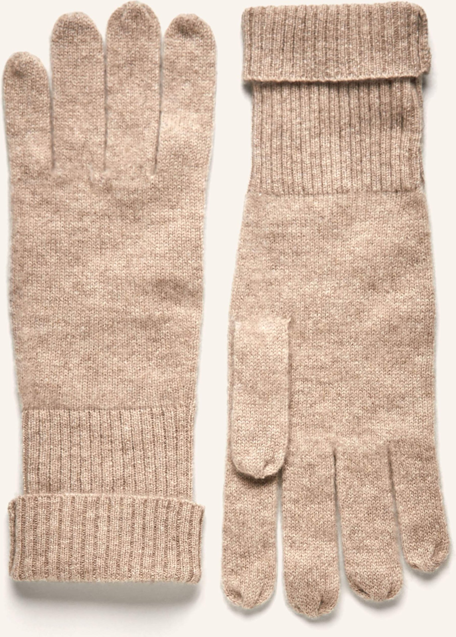 S.Marlon Handschuhe Aus Cashmere beige