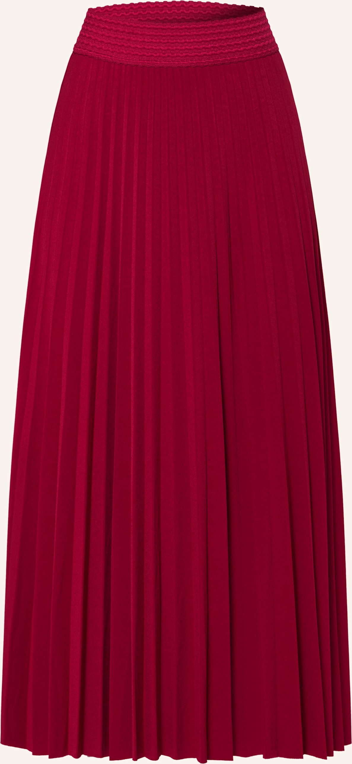 Rich & Royal Jerseyrock Mit Plissees rot